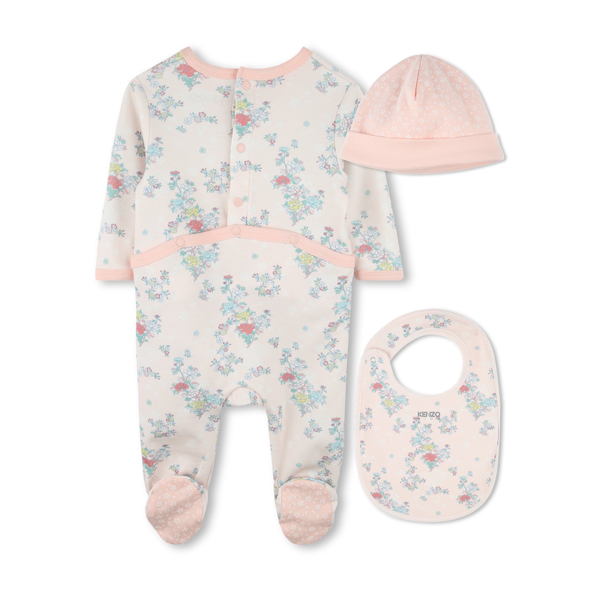 Floral Three-Piece Baby Gift Set Kenzo