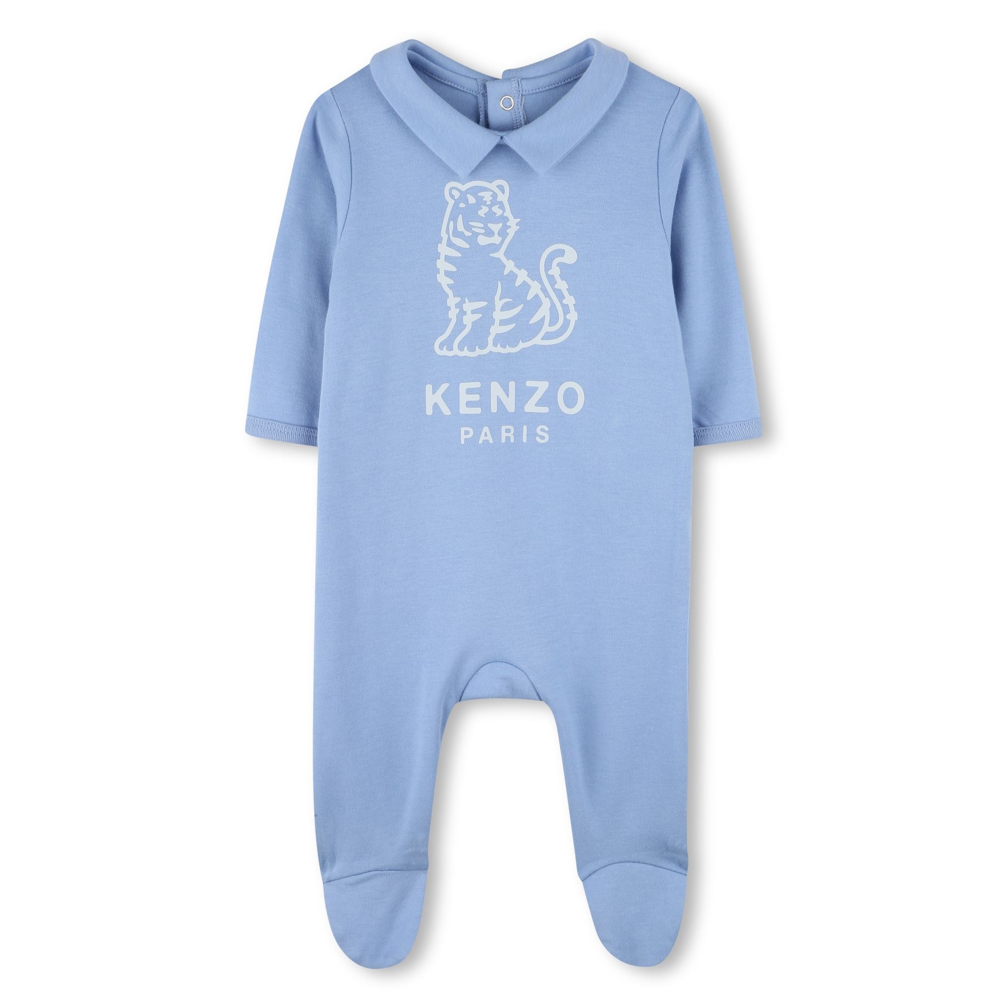 Set of Two Baby Sleepsuits Pink And Blue Set Options Kenzo