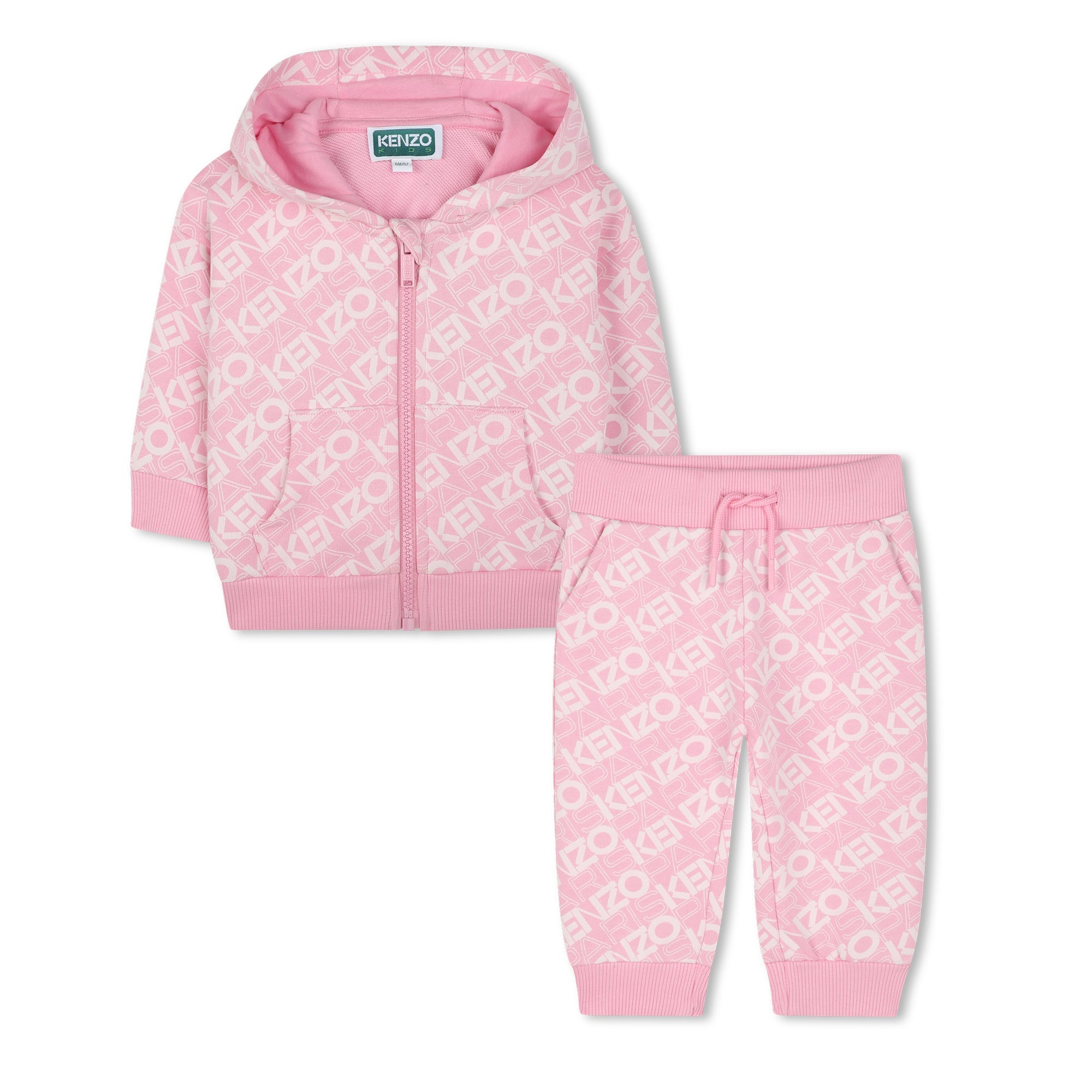Baby Hooded Cardigan & Trousers Set Kenzo
