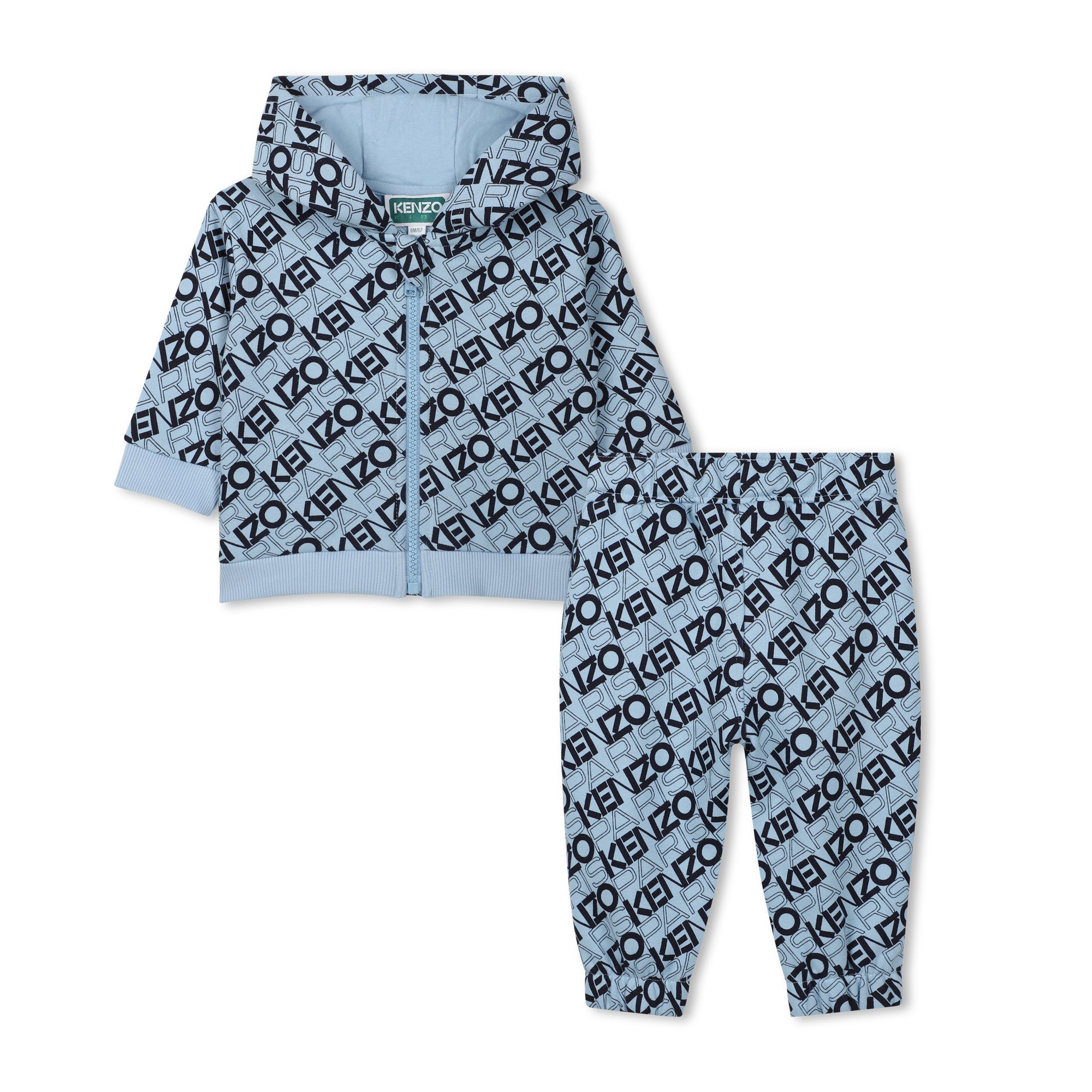 Baby Hooded Cardigan & Trousers Set Kenzo