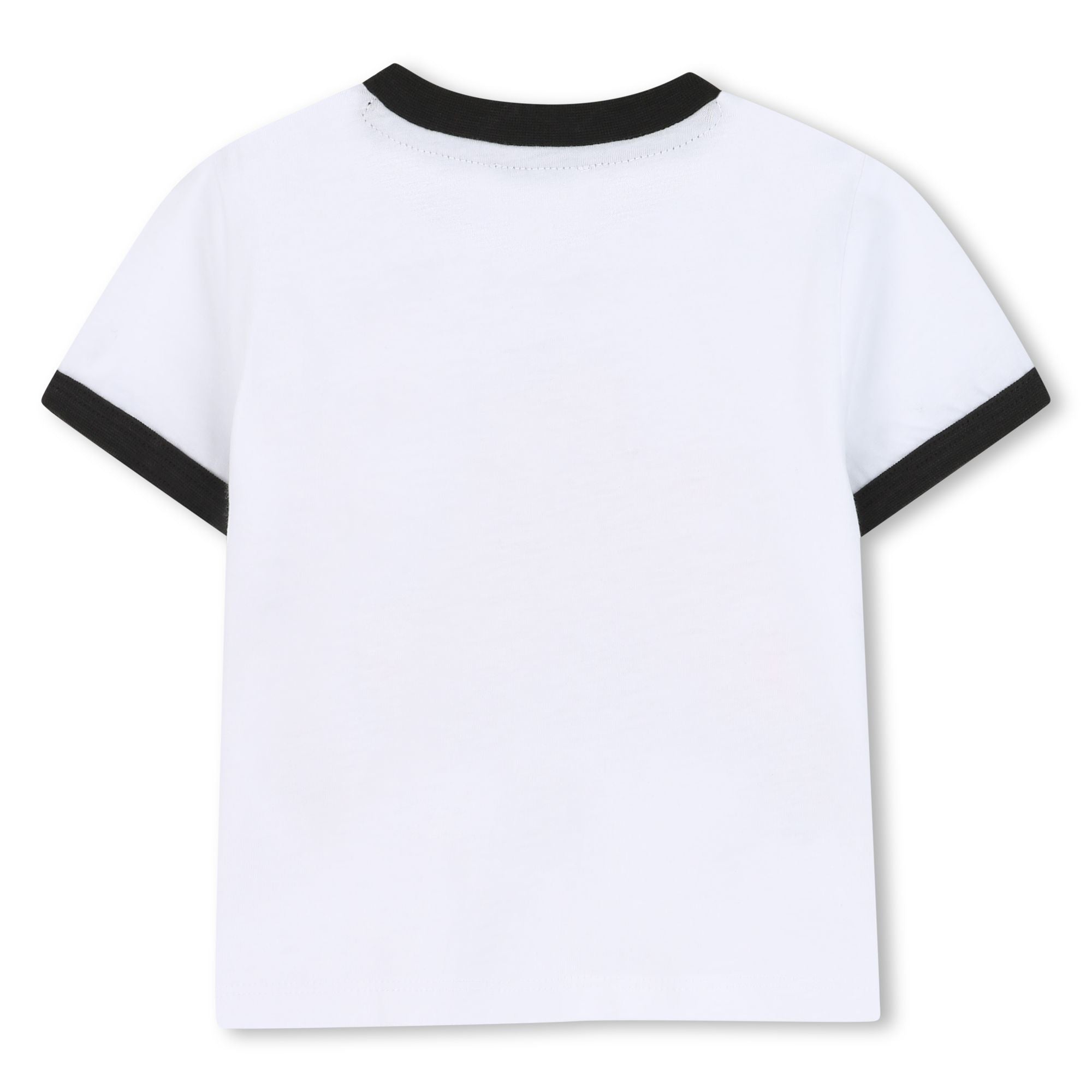 Pack of Two Graphic T-Shirts, White with Contrast Trim