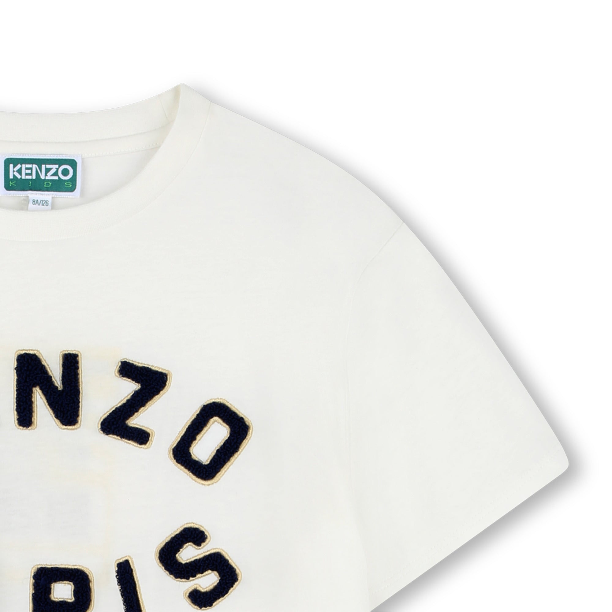 Short Sleeve Logo T-Shirt, White Kenzo