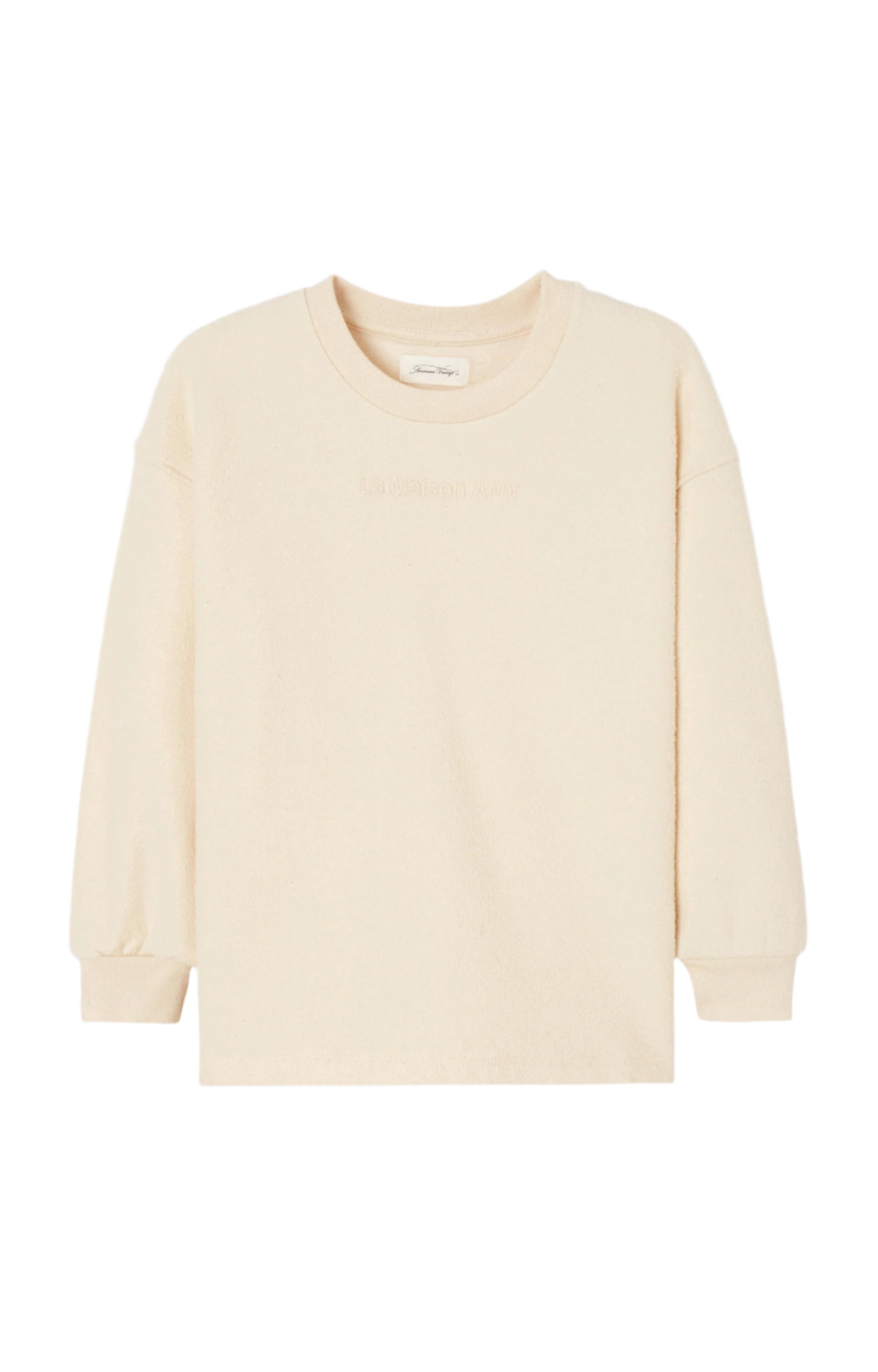 Crew Neck Cotton Sweater American Vintage