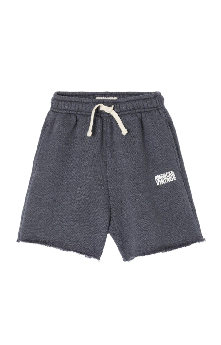 Casual Fleece Shorts with Raw Hem American Vintage