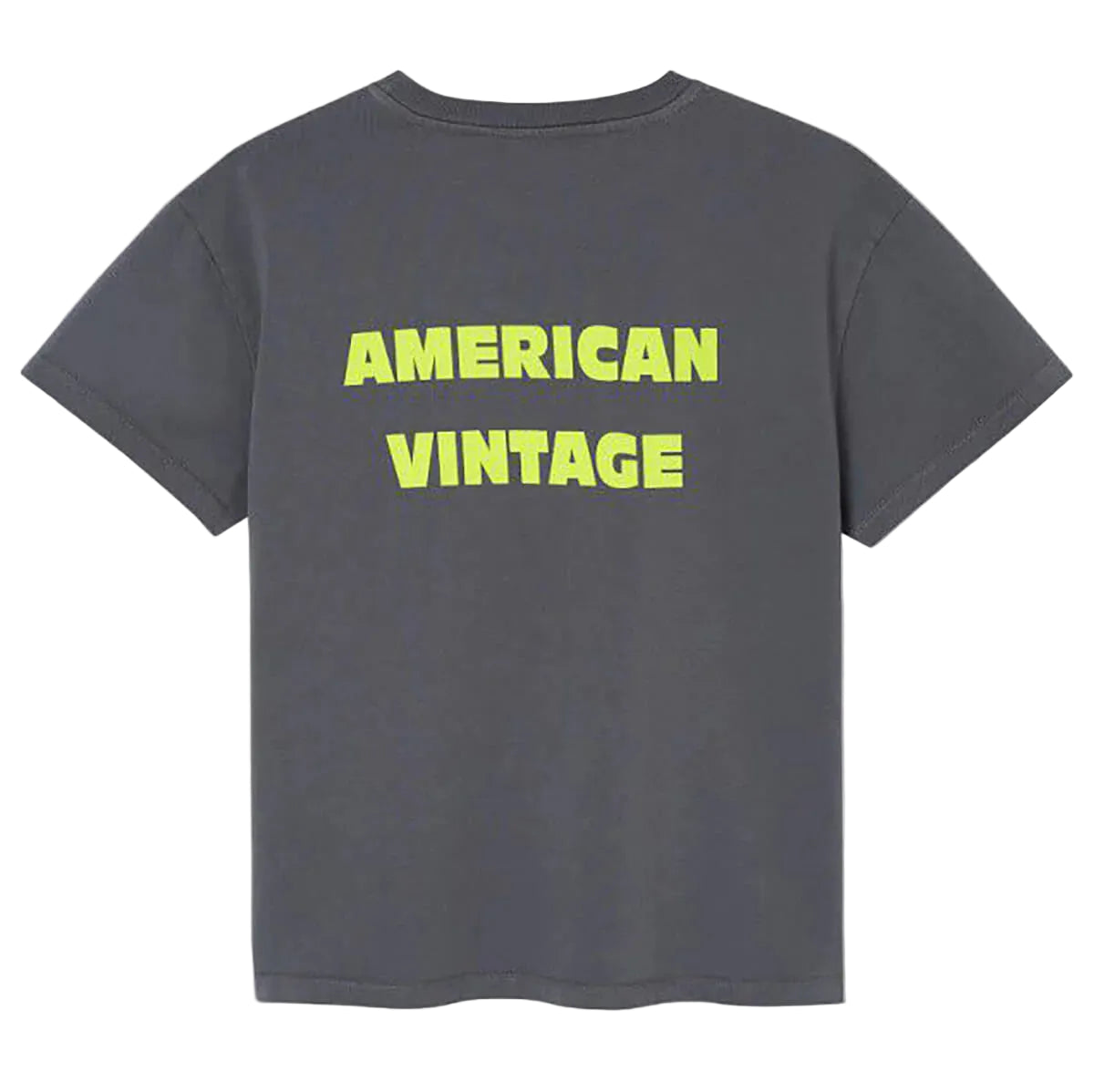 Short Sleeve T-Shirt with Logo Print American Vintage