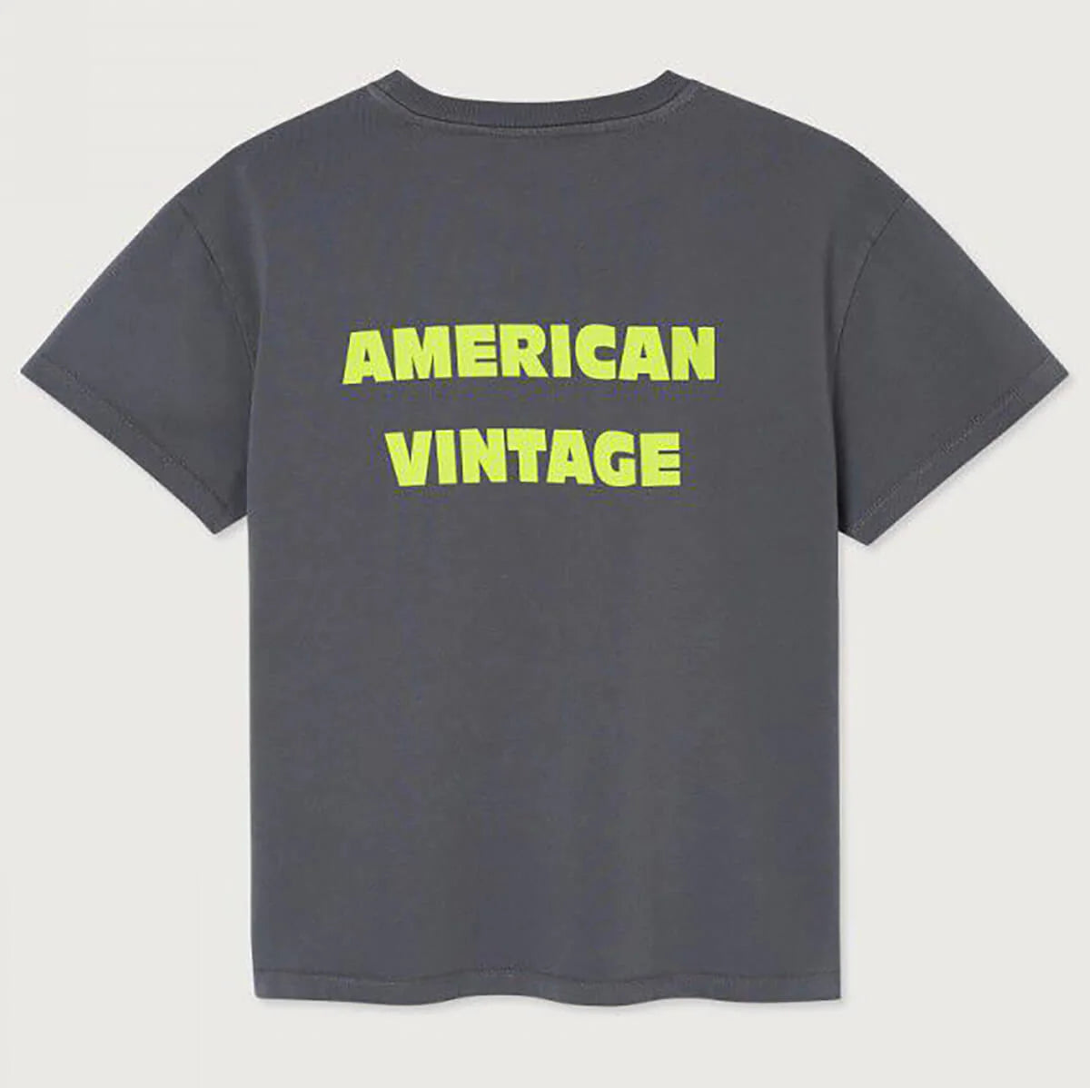 Short Sleeve T-Shirt with Logo Print American Vintage