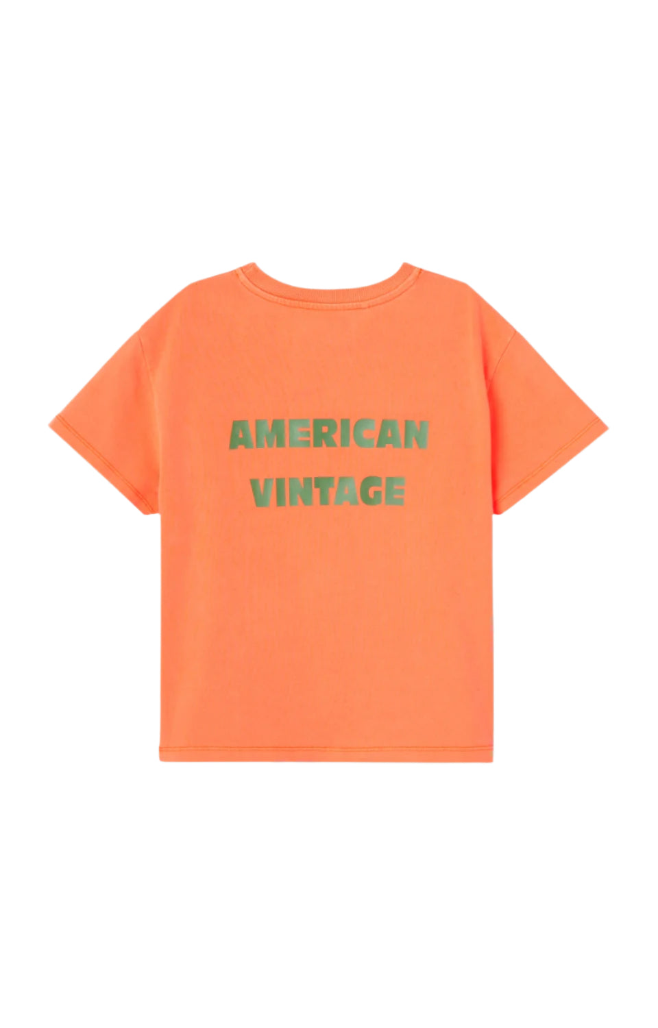 Printed Cotton Crew Neck T-Shirt American Vintage