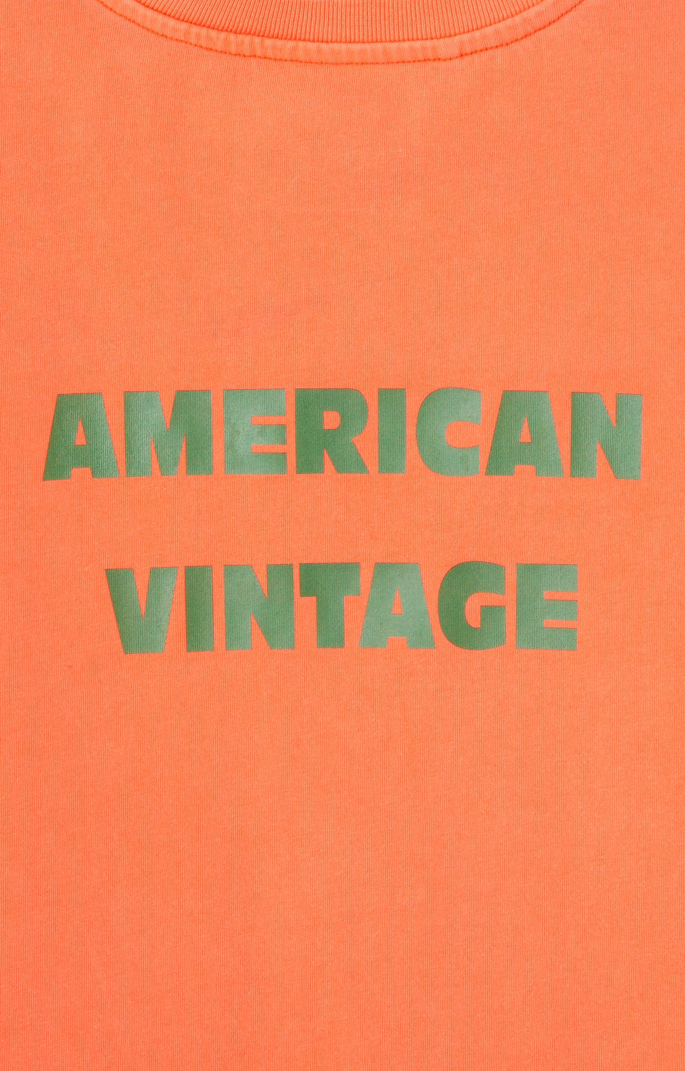 Printed Cotton Crew Neck T-Shirt American Vintage