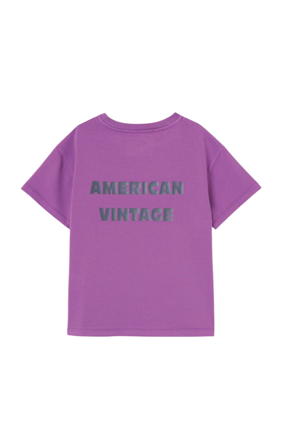 Printed Cotton Crew Neck T-Shirt American Vintage