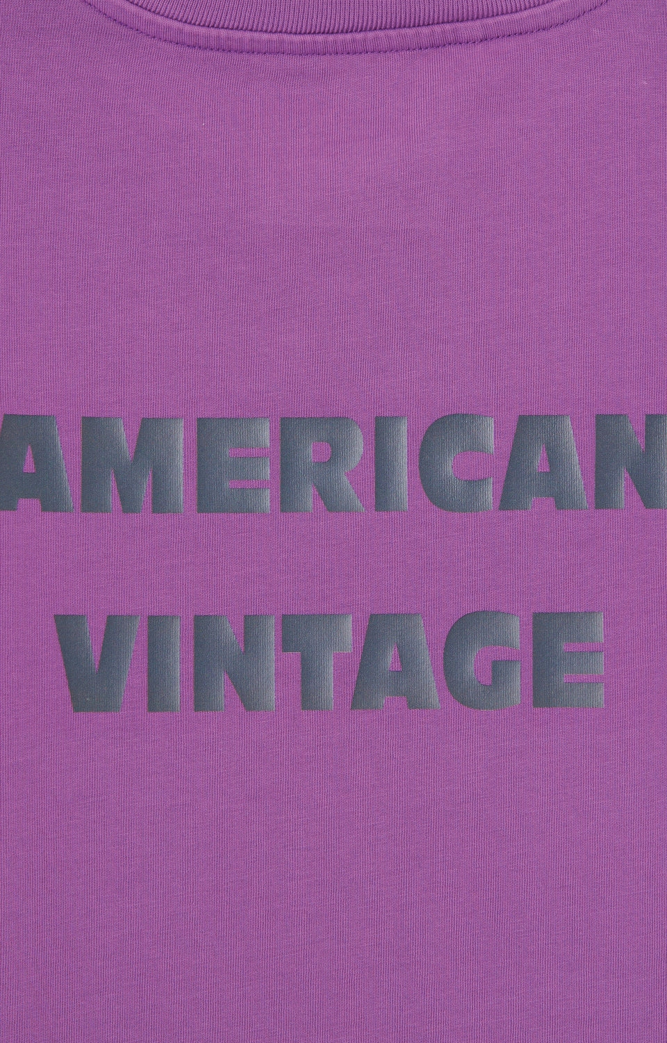 Printed Cotton Crew Neck T-Shirt American Vintage