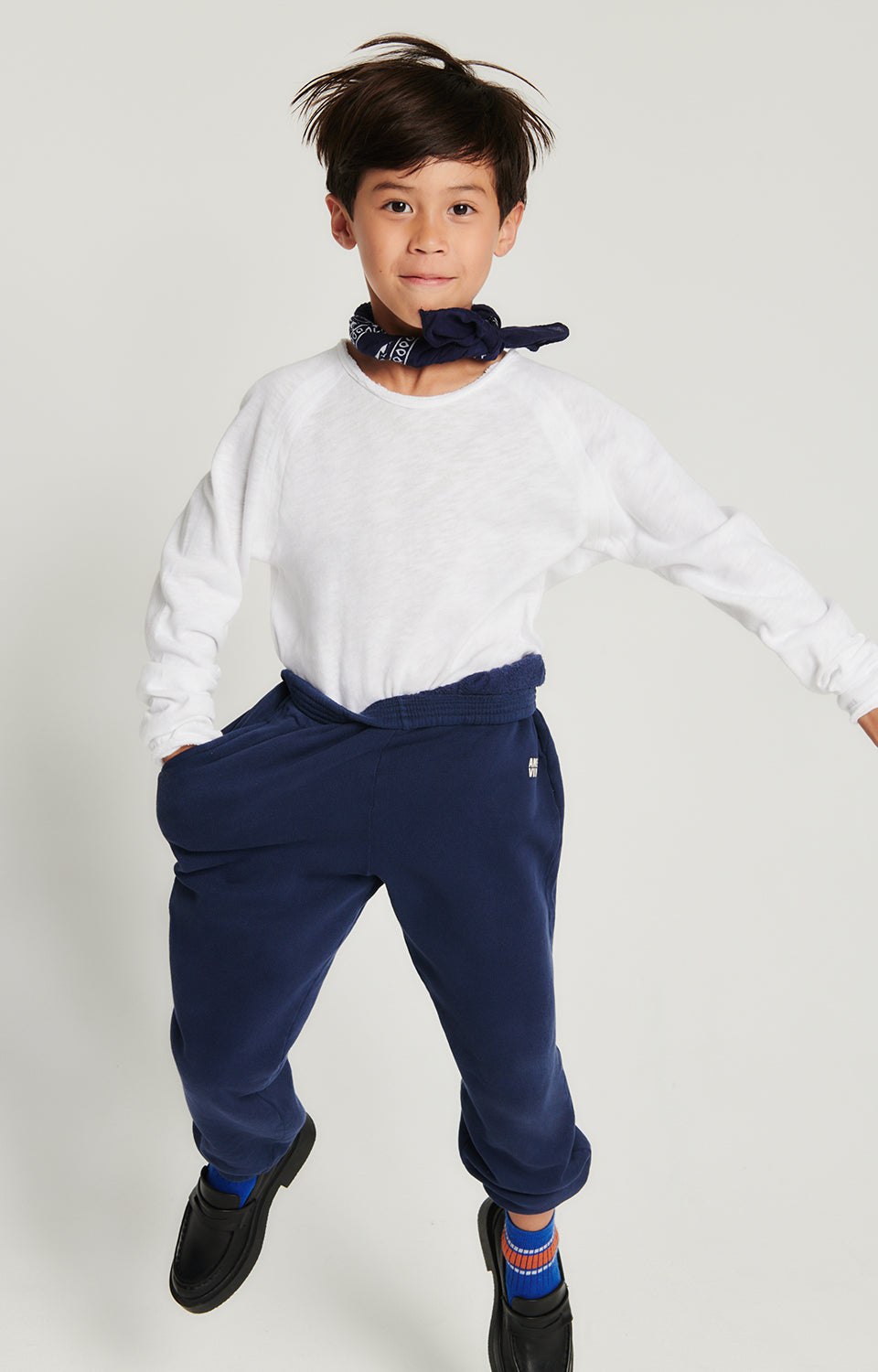 Long-Sleeve Crew Neck T-Shirt American Vintage