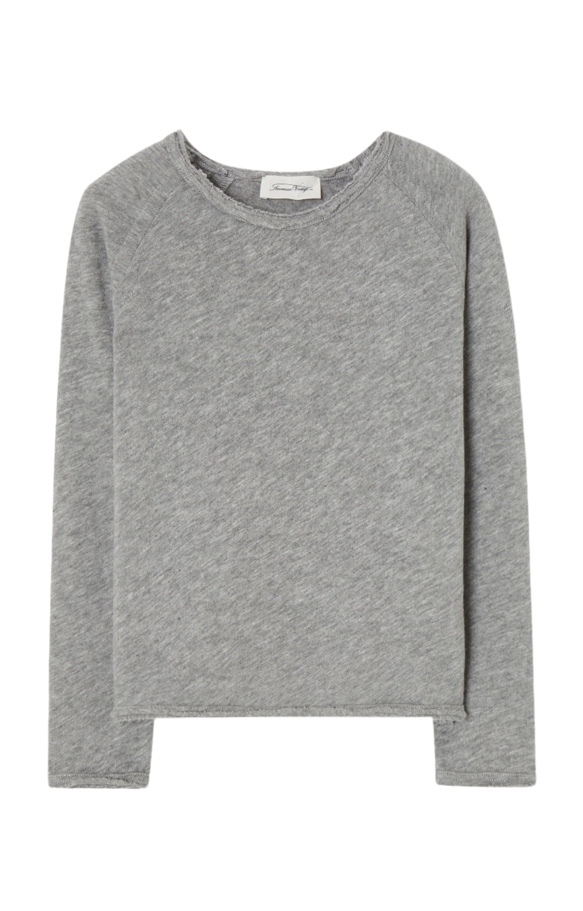 Long-Sleeve Crew Neck T-Shirt American Vintage