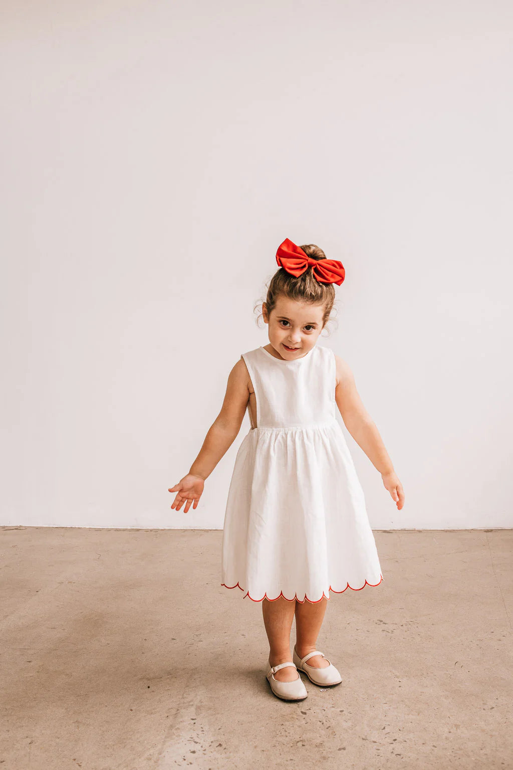 Bambolina Dress Rosso Lessi The Label