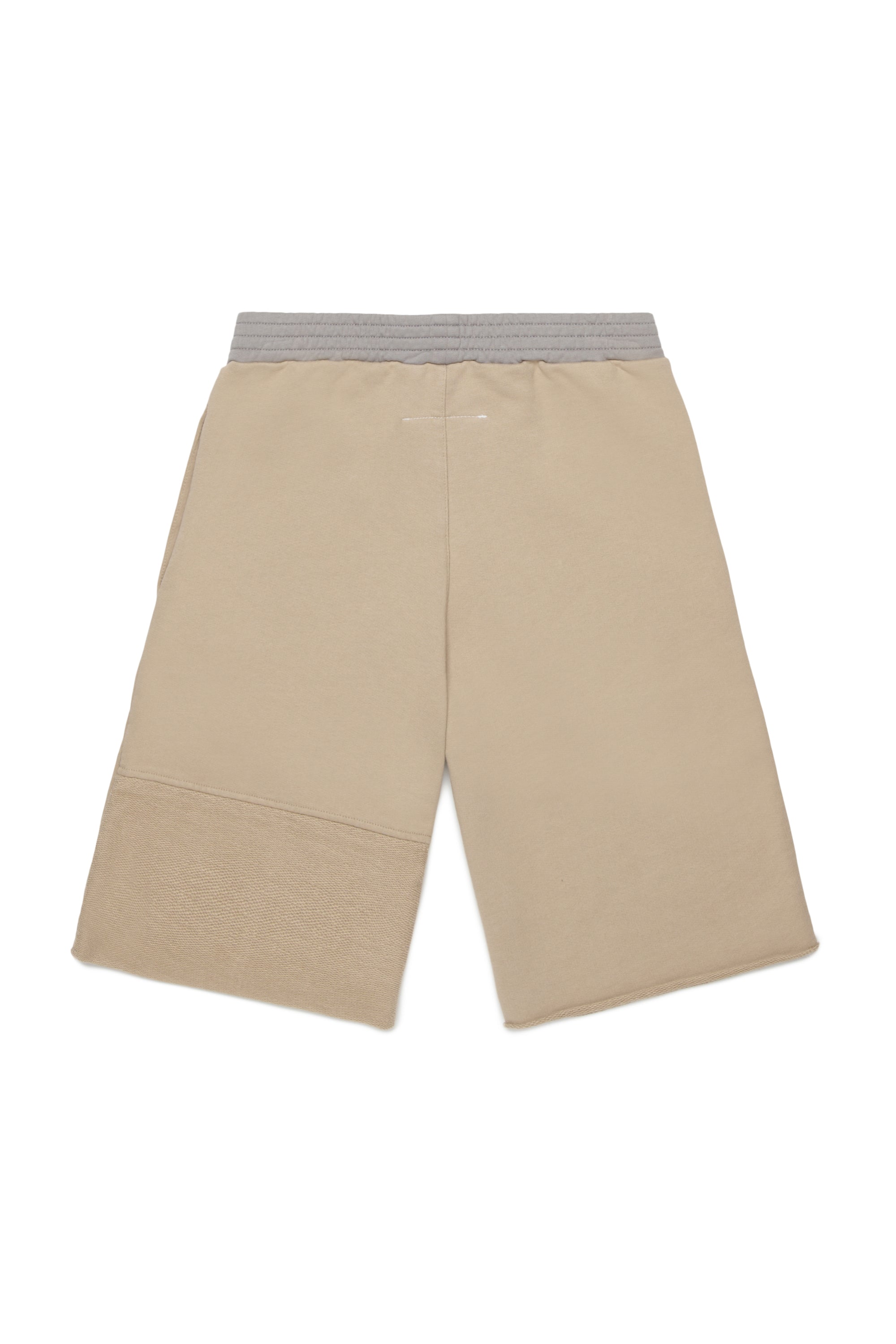Two-Tone Cotton Logo Shorts for Kids Mm6 Kid