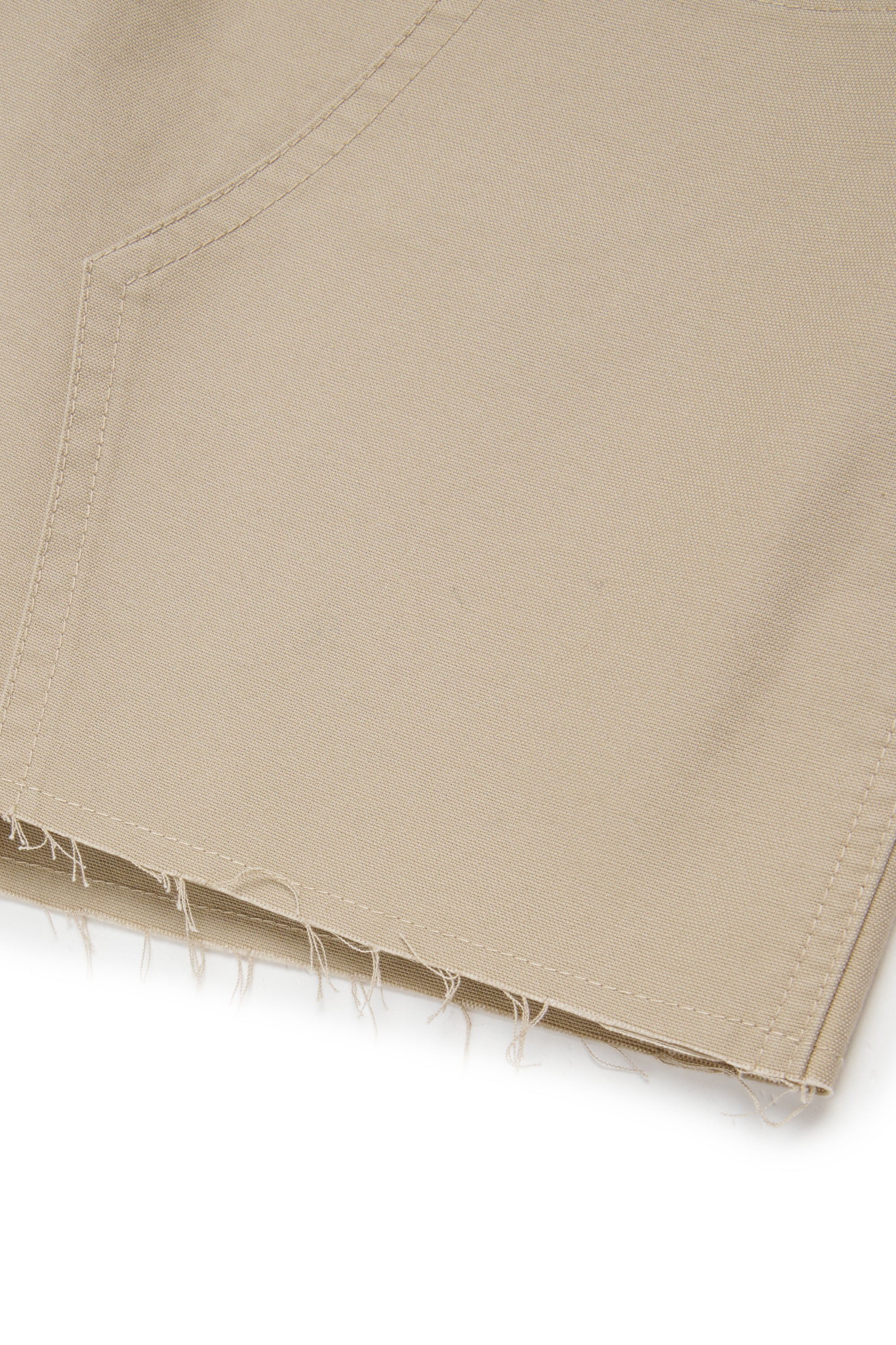 Beige Cotton Utility Shorts for Kids Mm6 Kid
