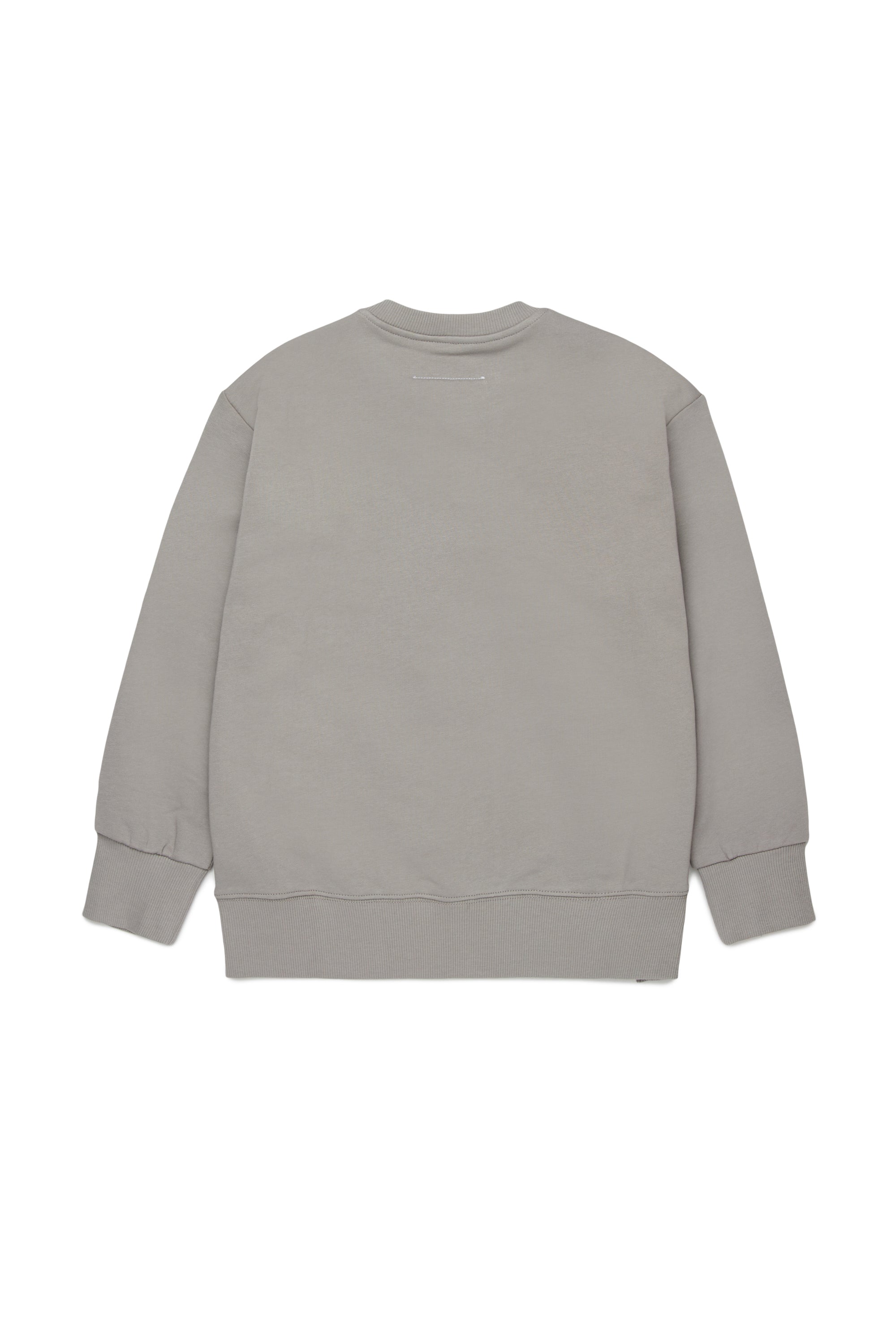 Grey Cotton Logo Sweatshirt for Kids