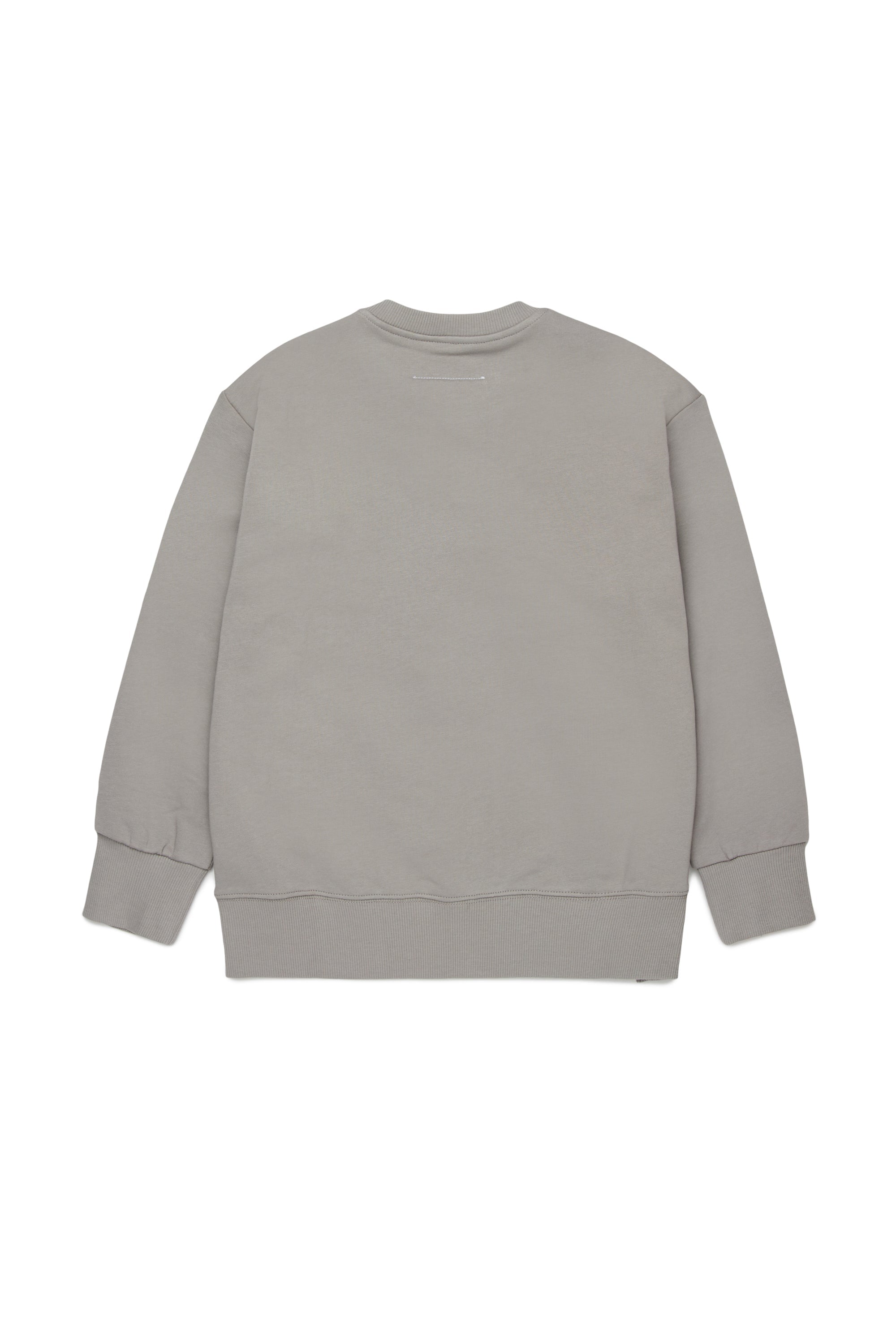 Grey Cotton Logo Sweatshirt for Kids Mm6 Kid