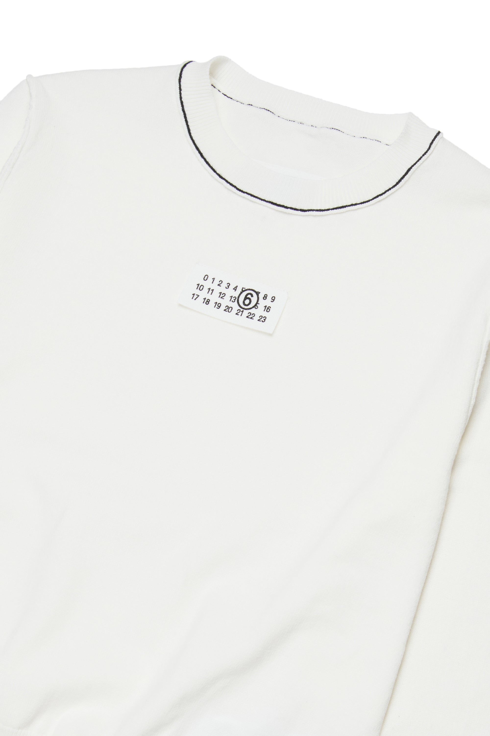 White Cotton Knit Jumper for Kids