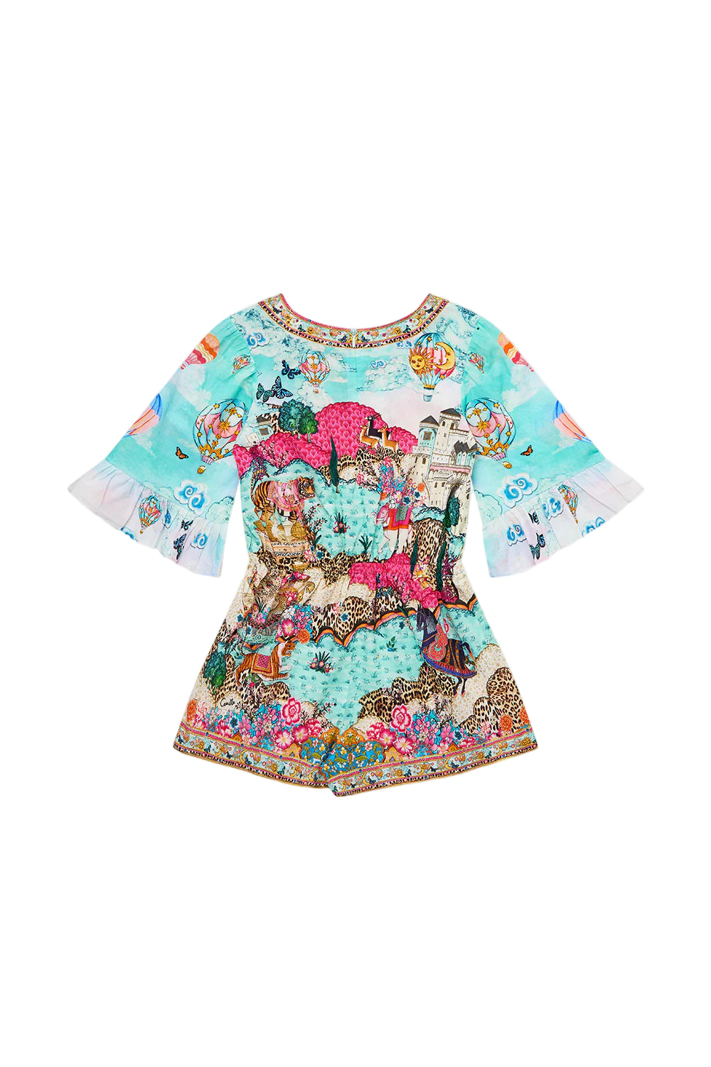 Miniature Moments Kids Playsuit With Frill 3/4 Sleeves Camilla