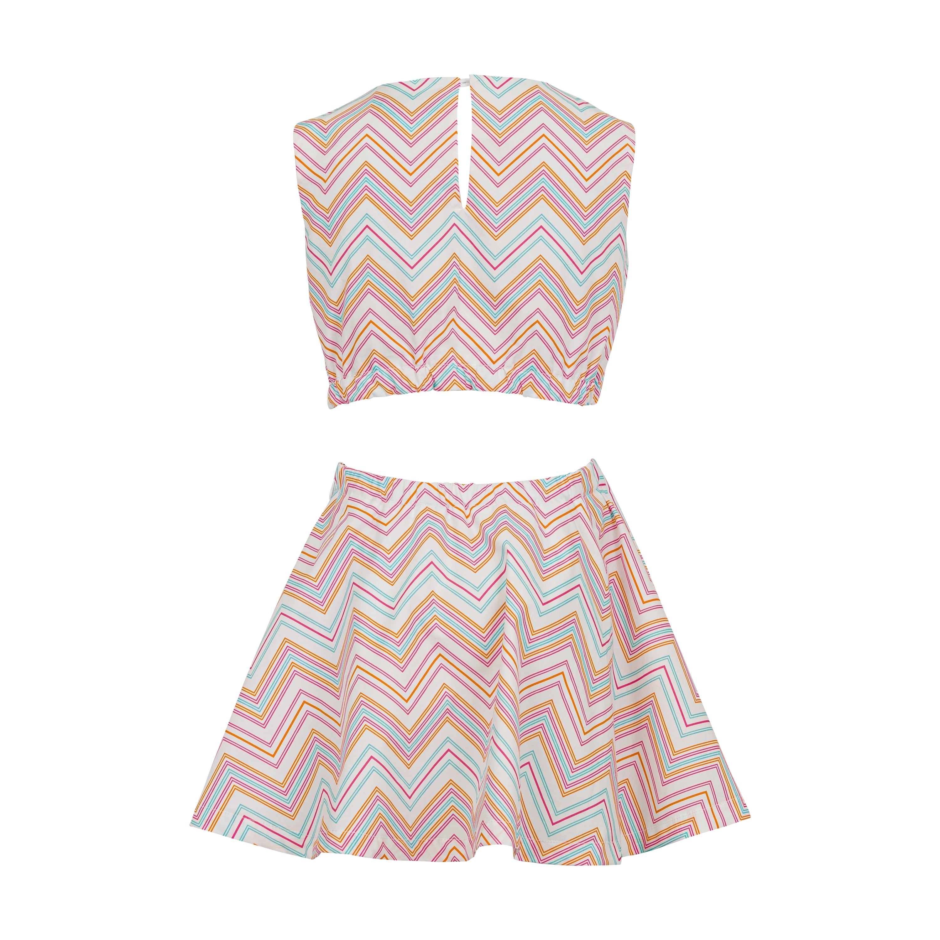 Chevron Print Cotton Dress Missoni