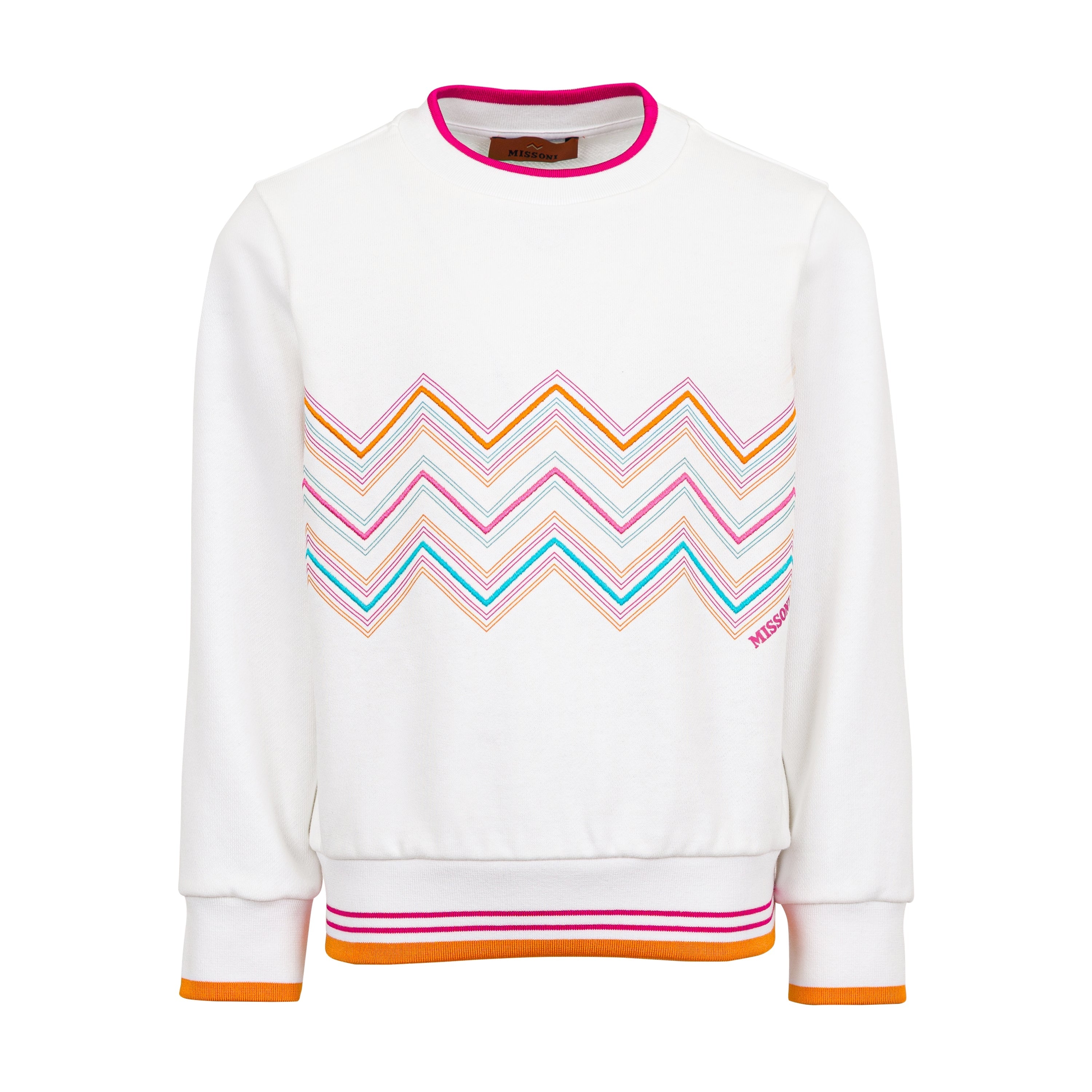 Chevron Embroidered Sweatshirt Missoni