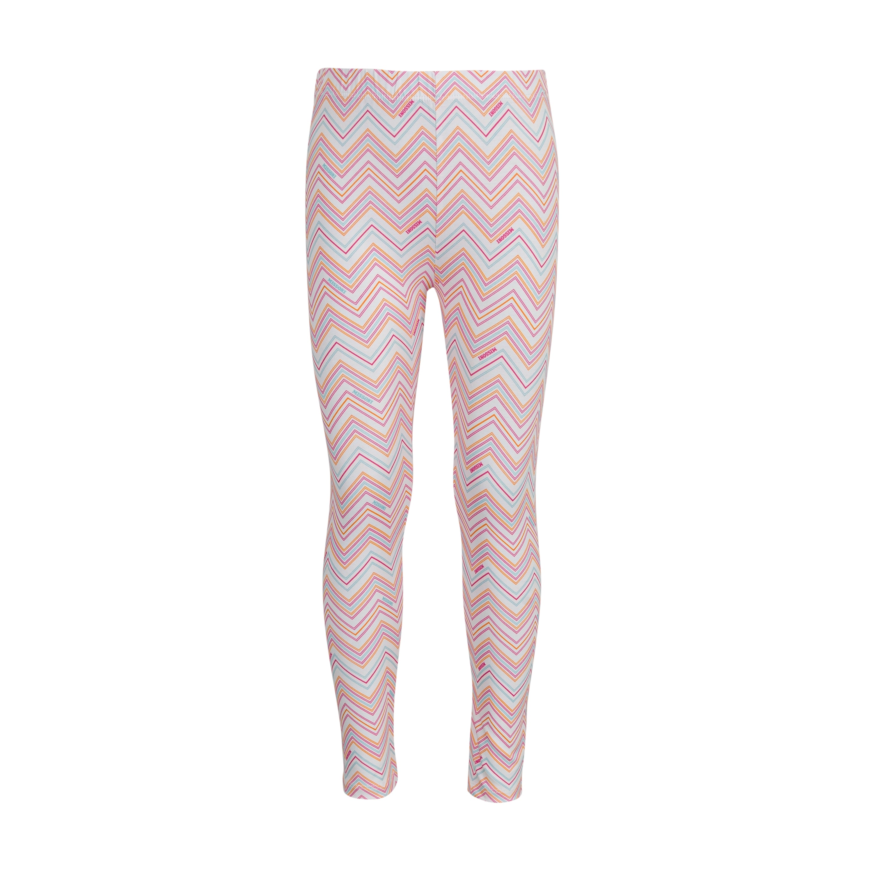 Chevron-Print Cotton Leggings