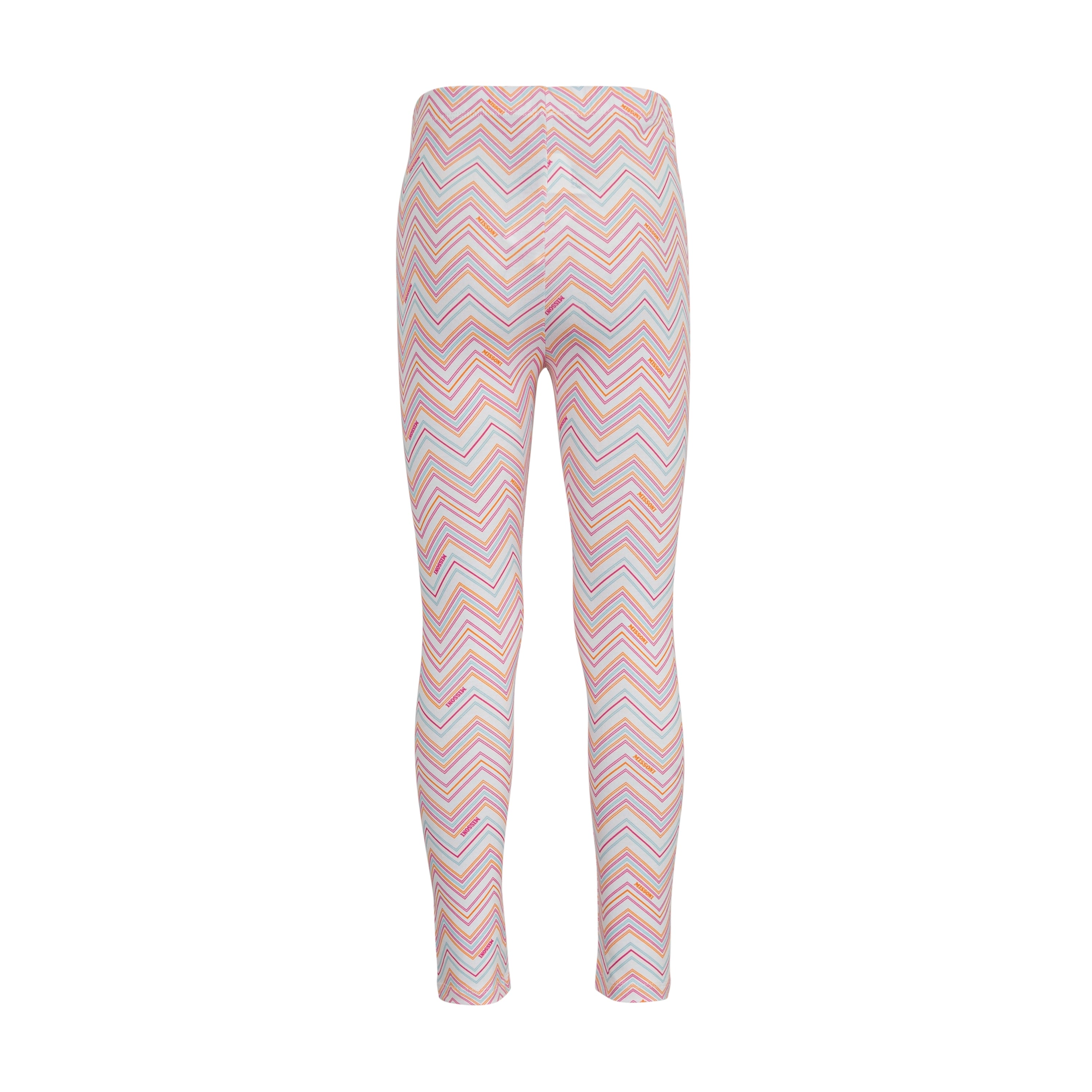 Chevron-Print Cotton Leggings