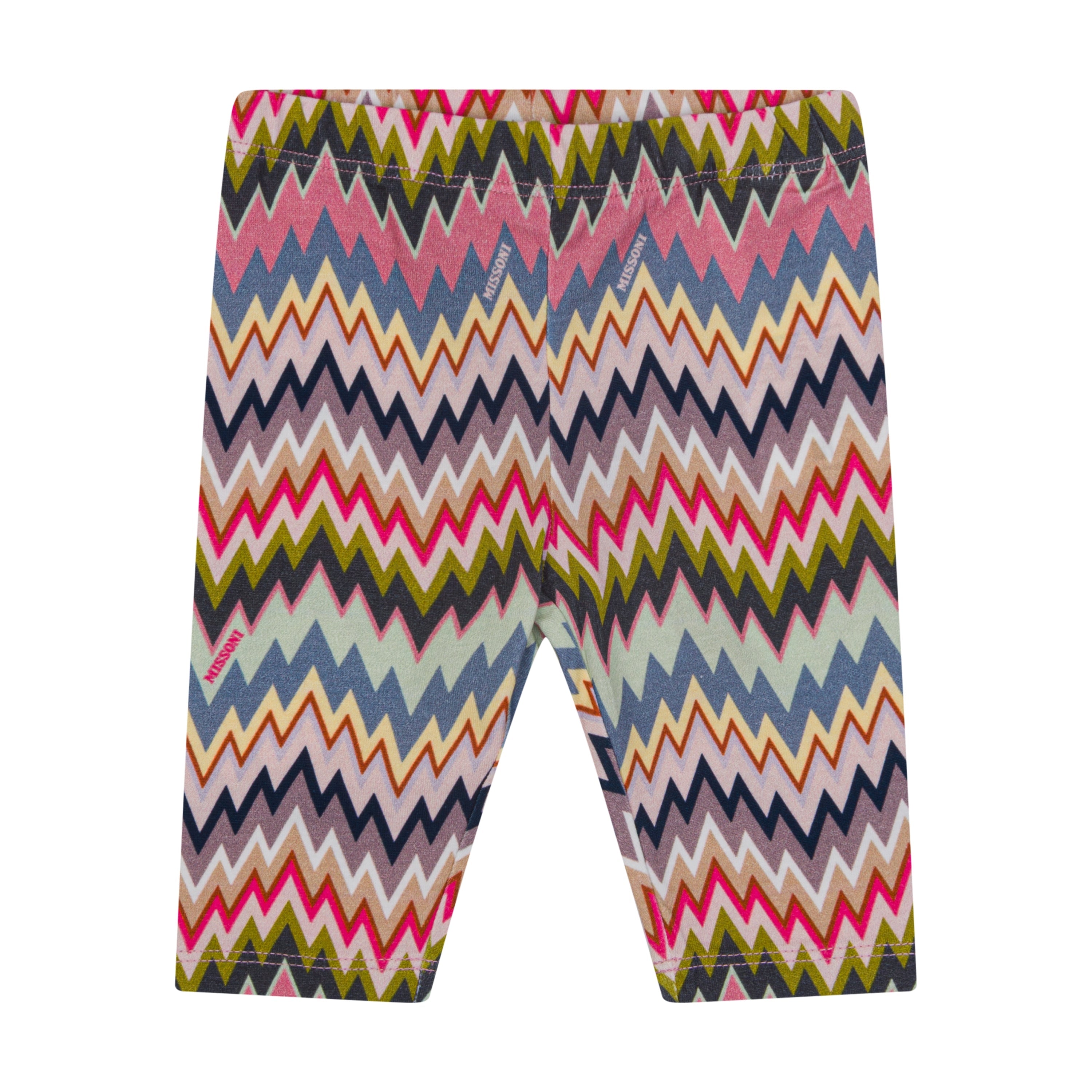 Baby Chevron-Print Cotton-Blend Stretch Leggings Missoni