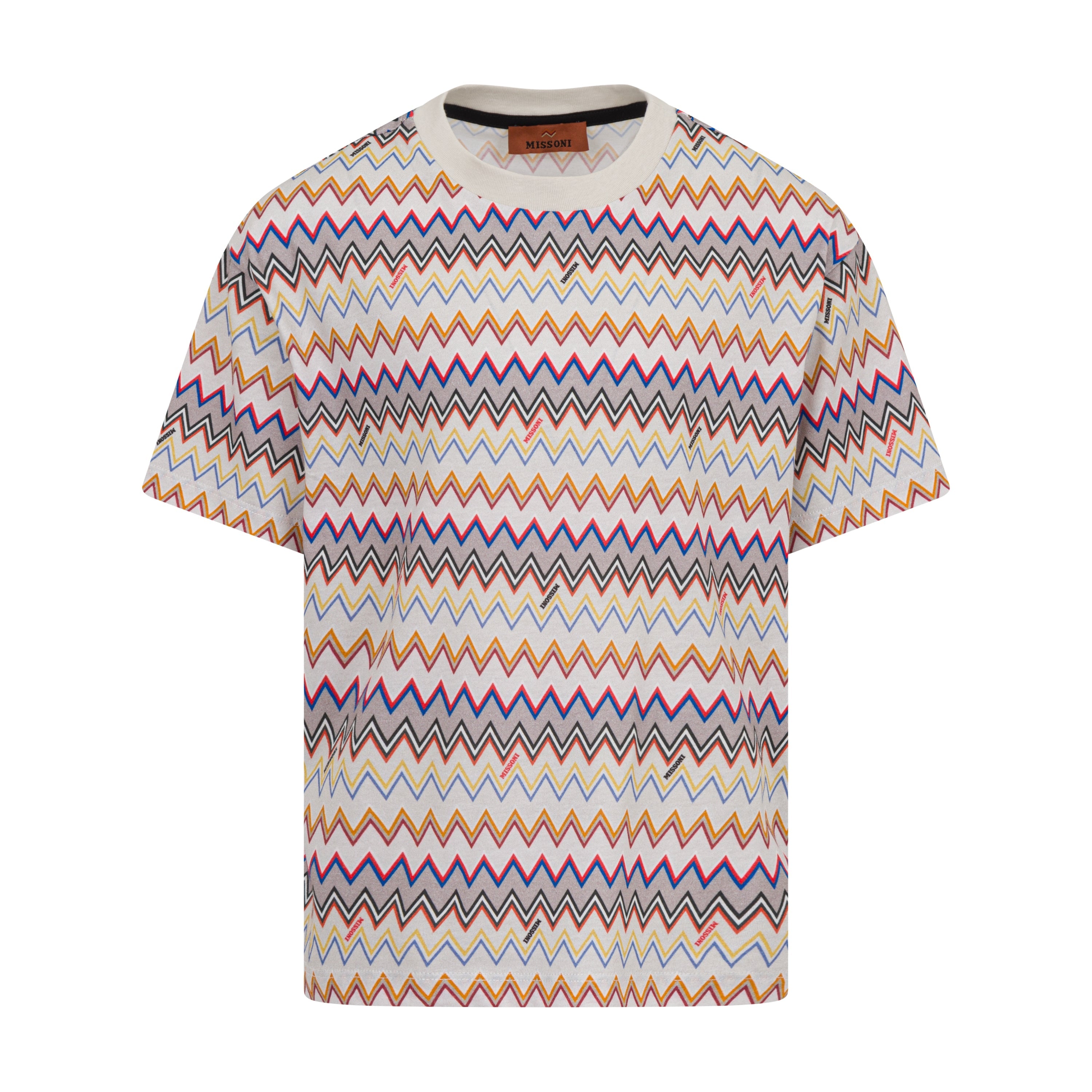 Missoni All-Over Zigzag Knitted T-Shirt Missoni
