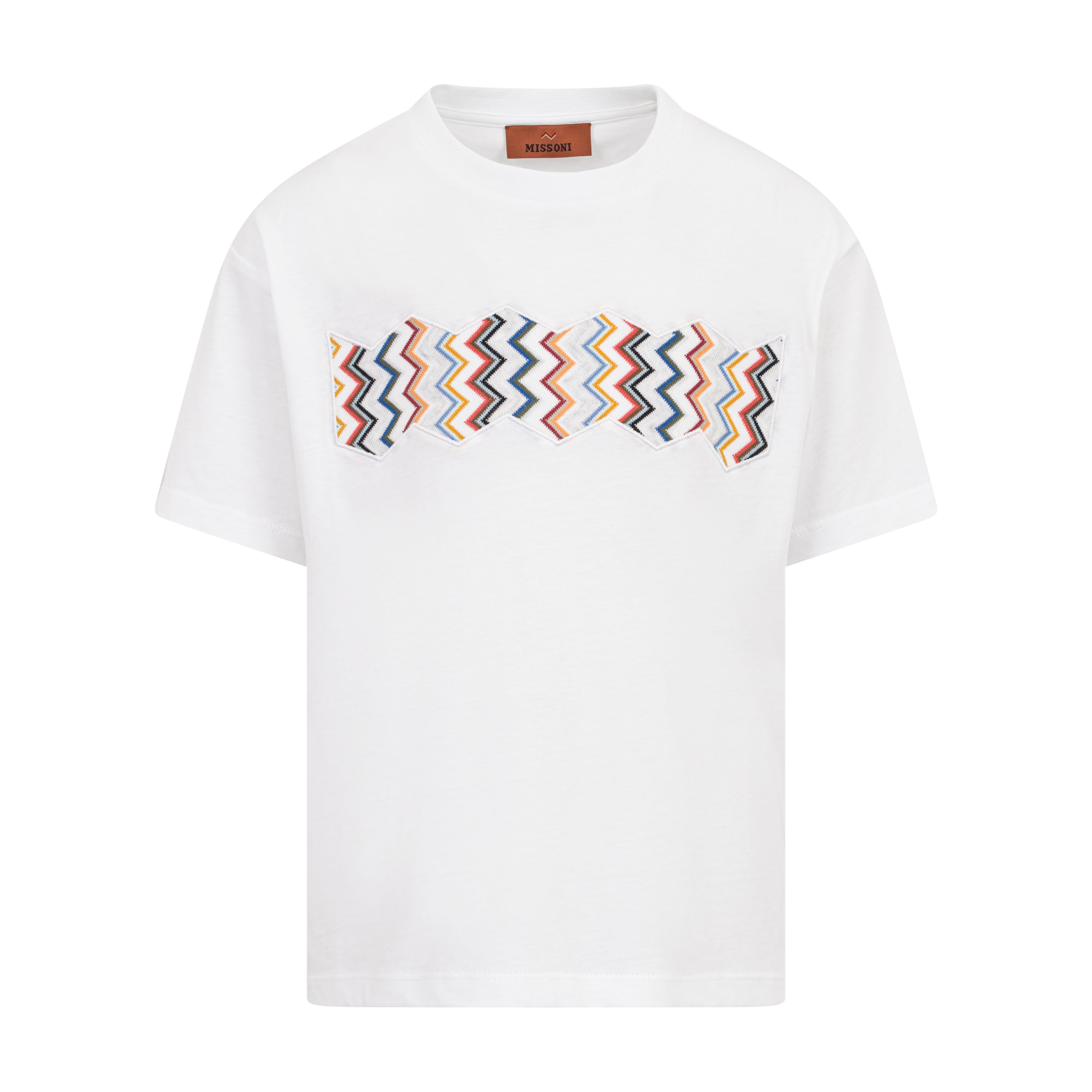 Missoni Hexagon-Appliqué Zigzag T-Shirt Missoni