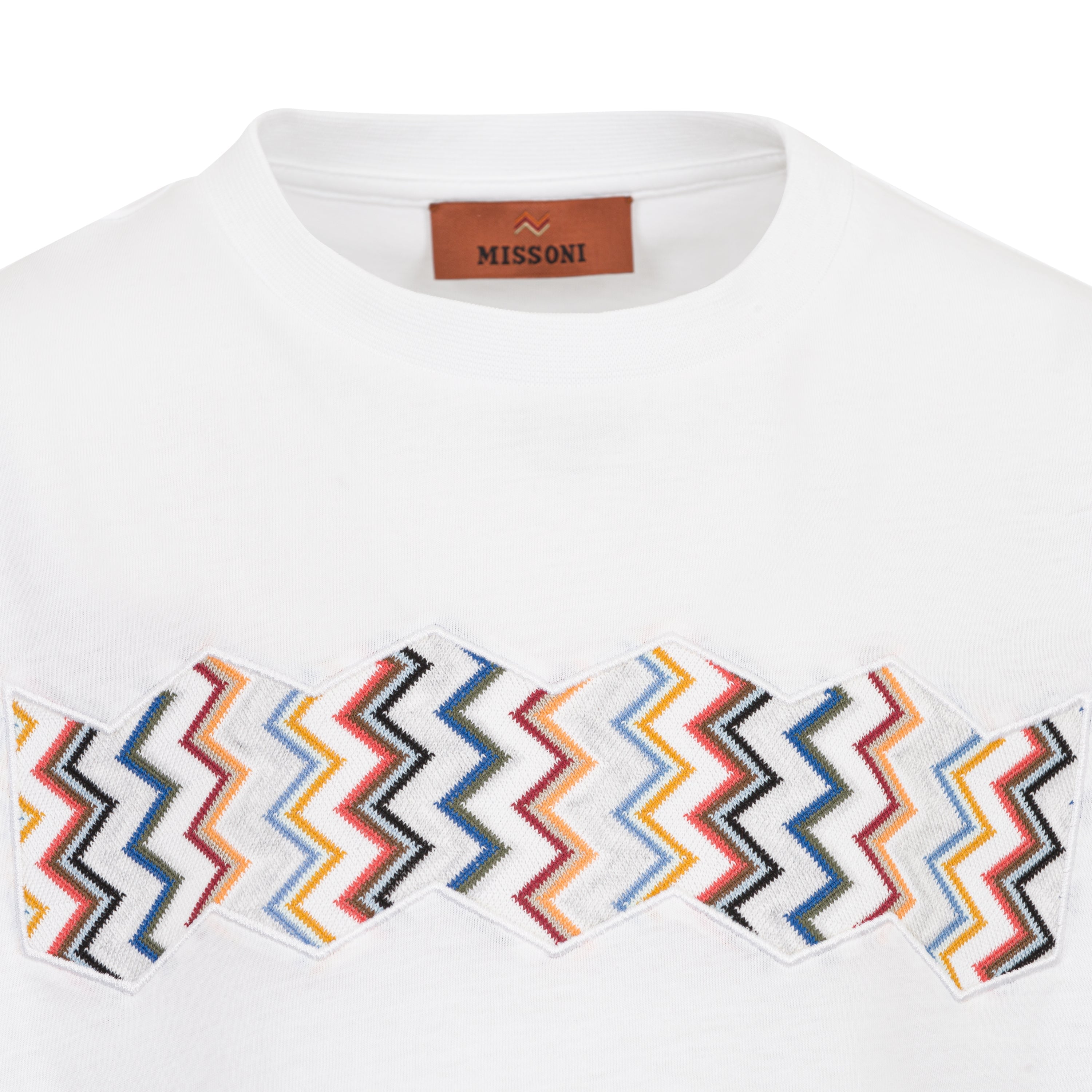 Missoni Hexagon-Appliqué Zigzag T-Shirt Missoni