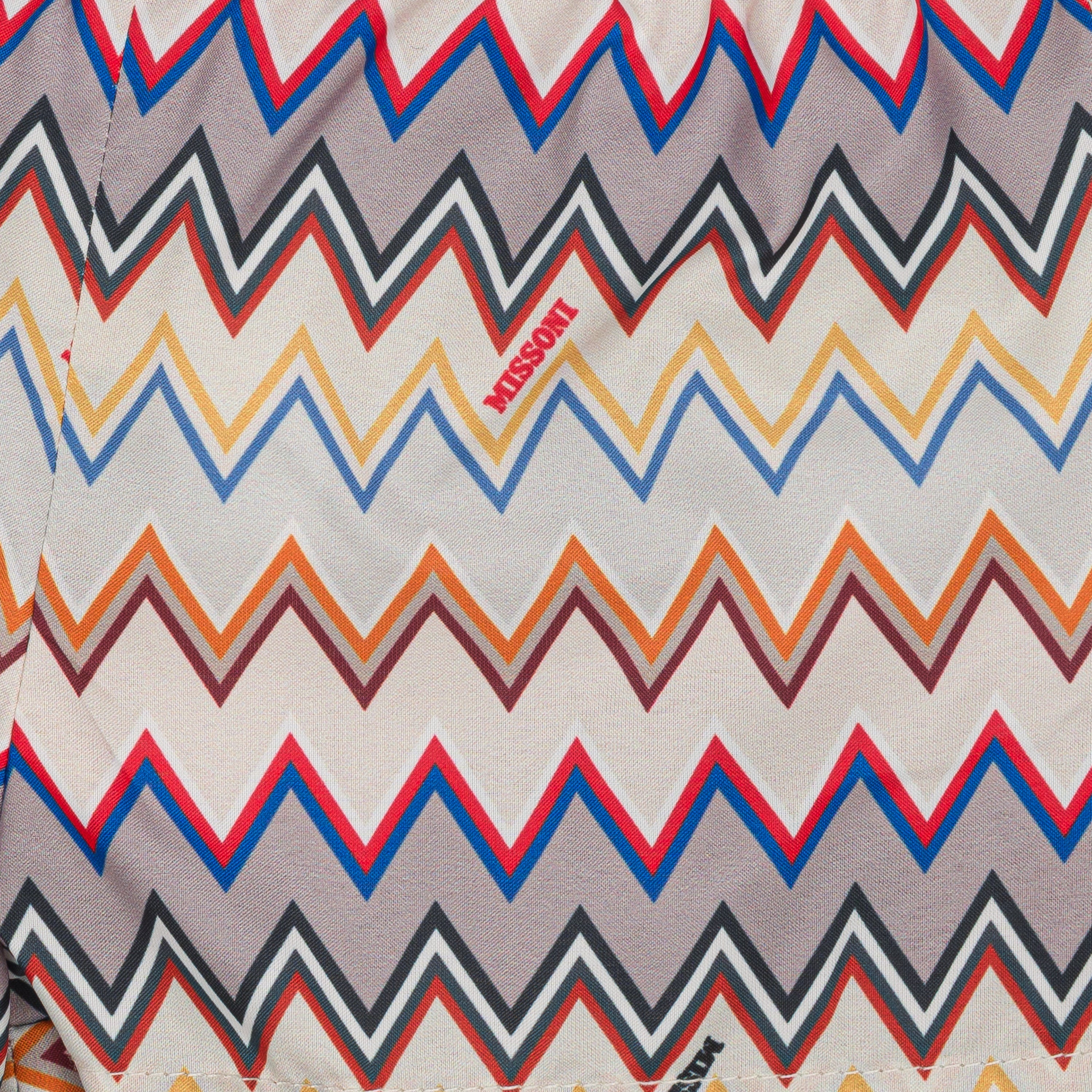 Zigzag-Print Woven Swim Shorts Missoni