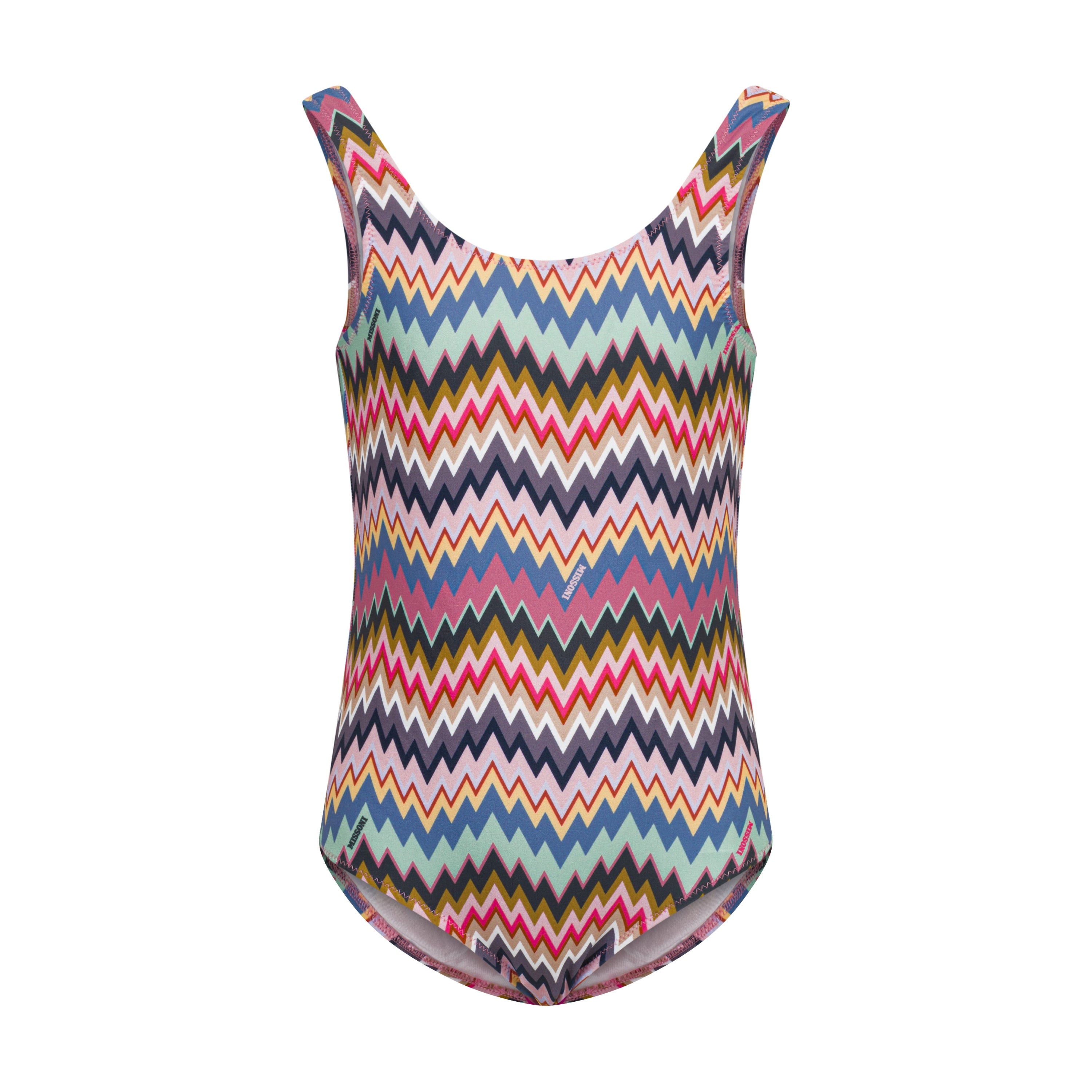 Zigzag-Print One-Piece Swimsuit