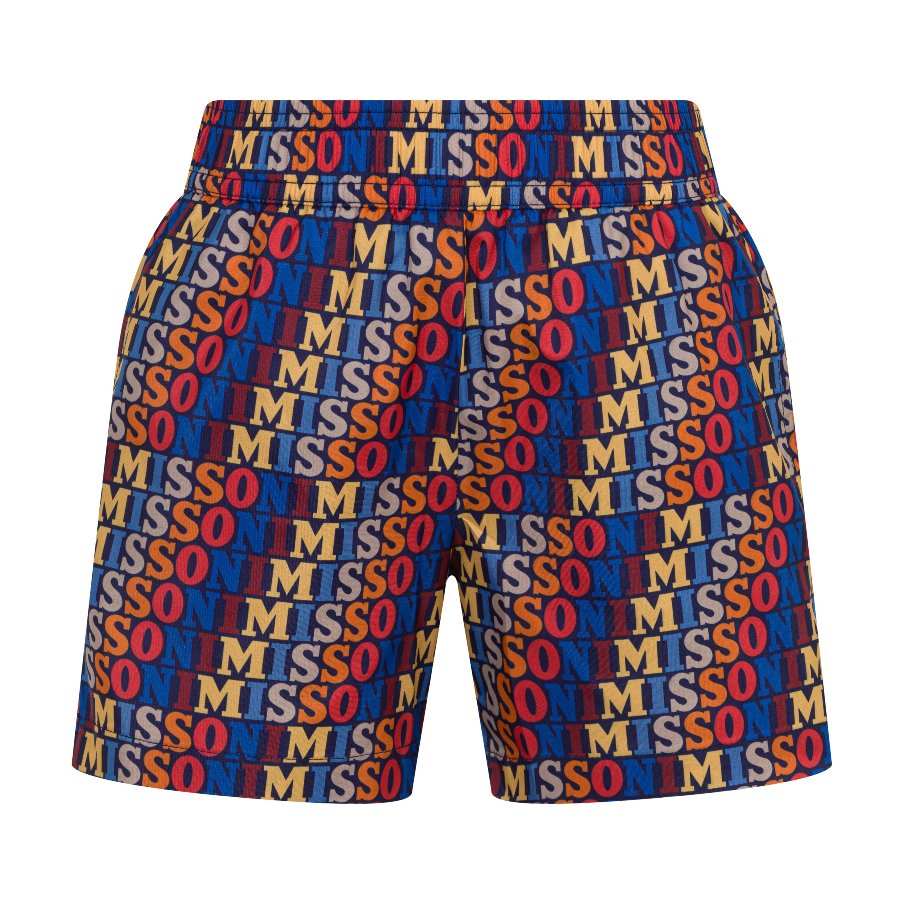 Block-Logo Woven Swim Shorts Missoni