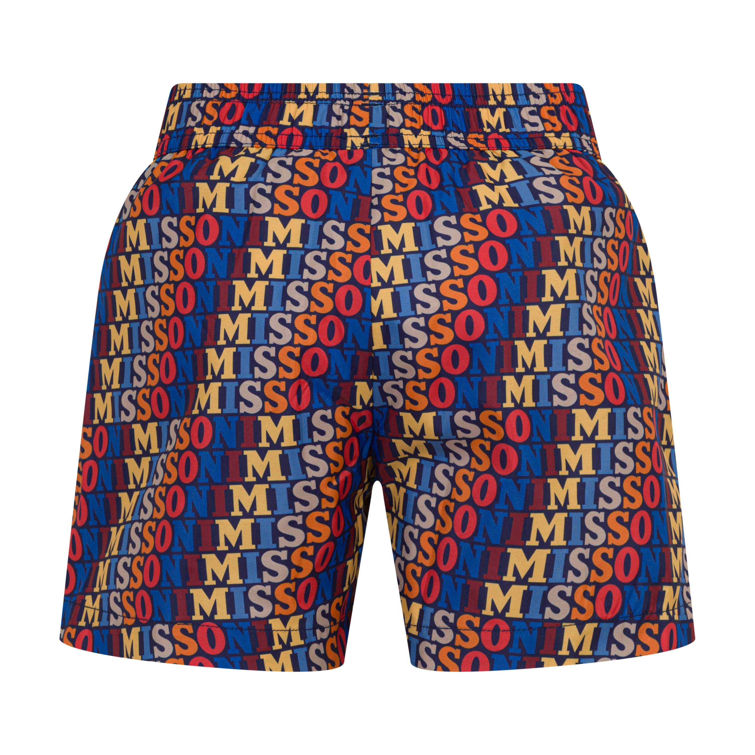 Block-Logo Woven Swim Shorts Missoni