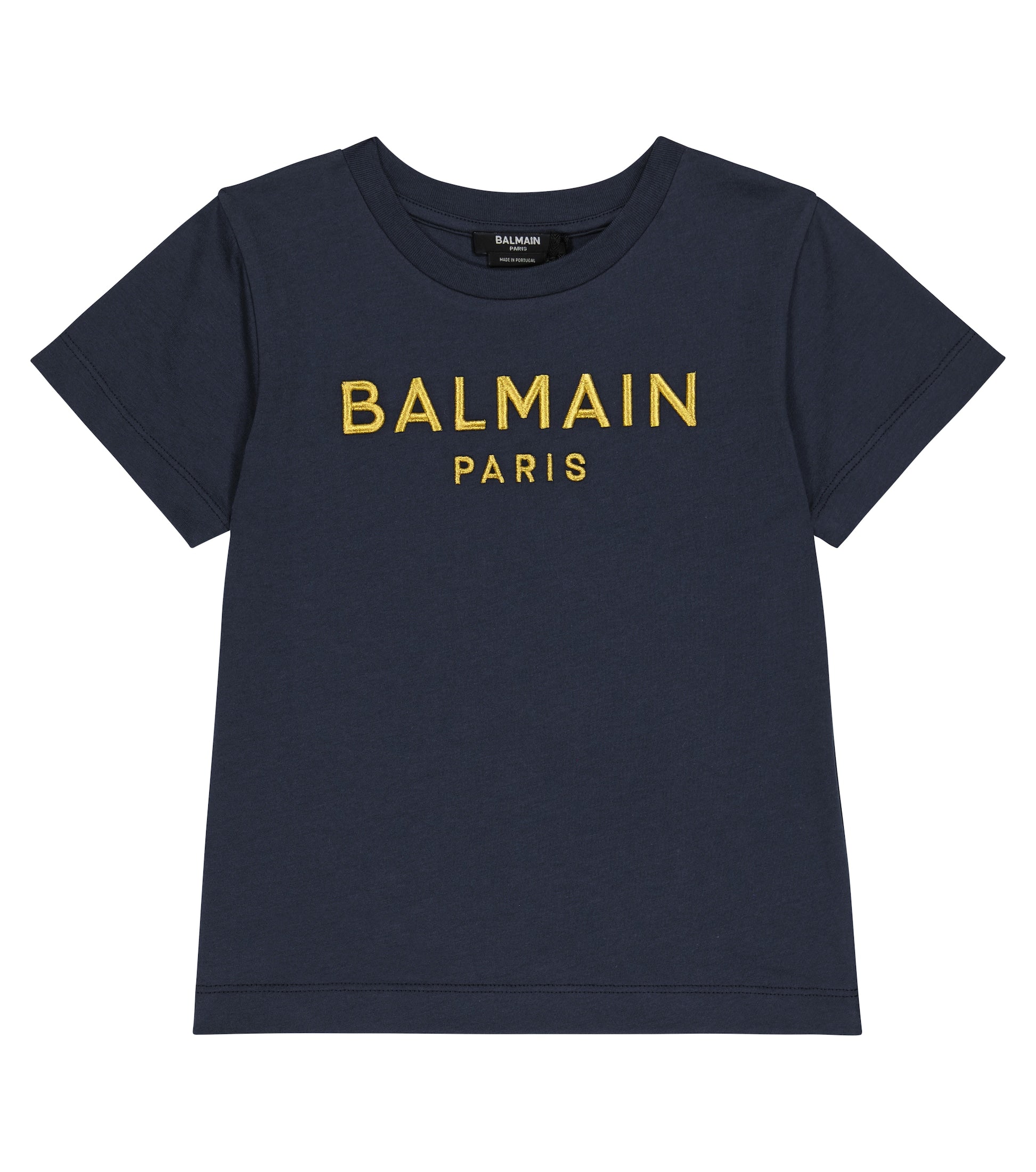 Embroidered Cotton T-Shirt Balmain