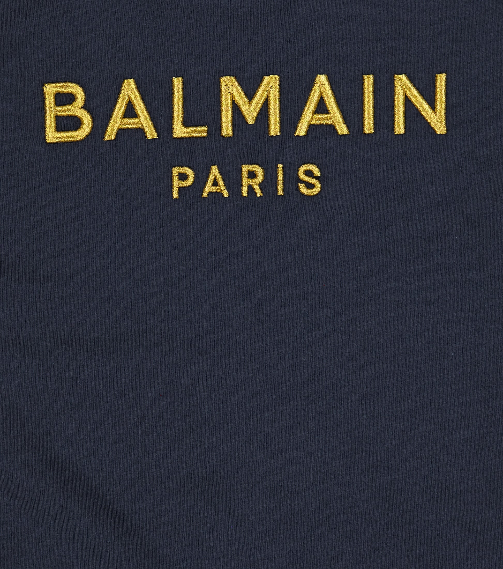 Embroidered Cotton T-Shirt Balmain