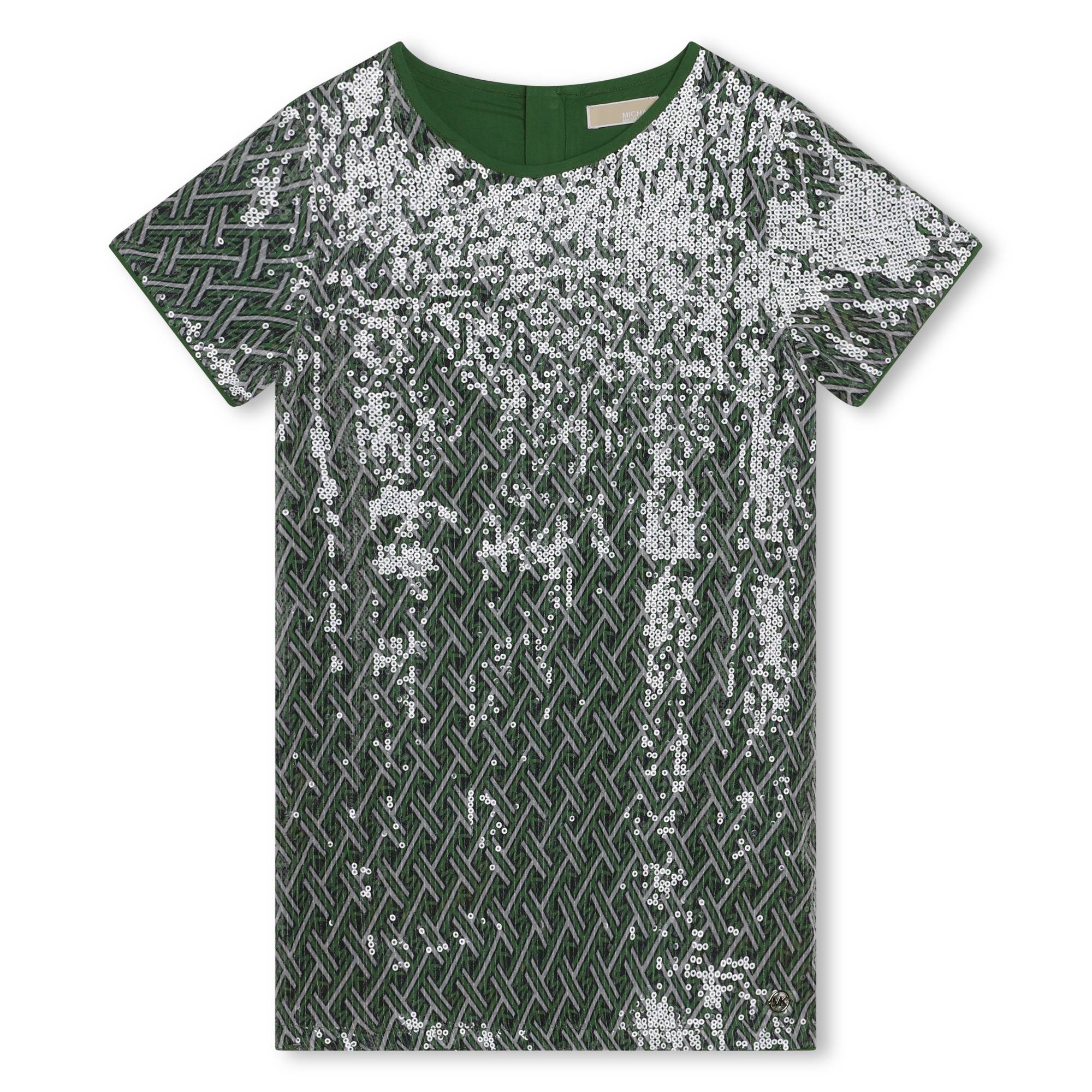 Sequined Short Sleeved Dress Michael Kors