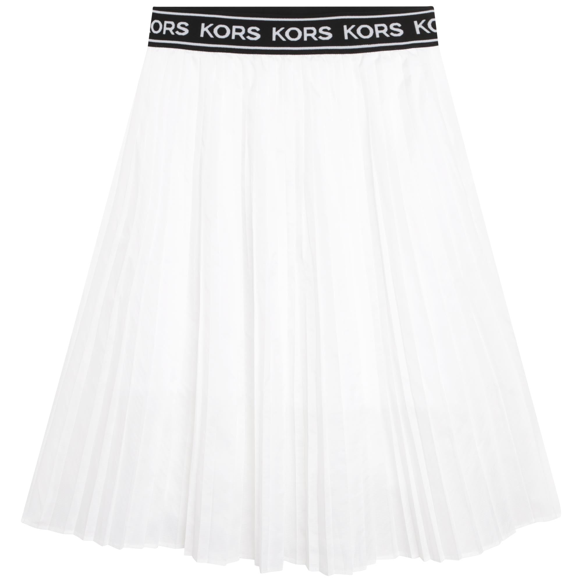 Pleated Skirt With Elastic Waist