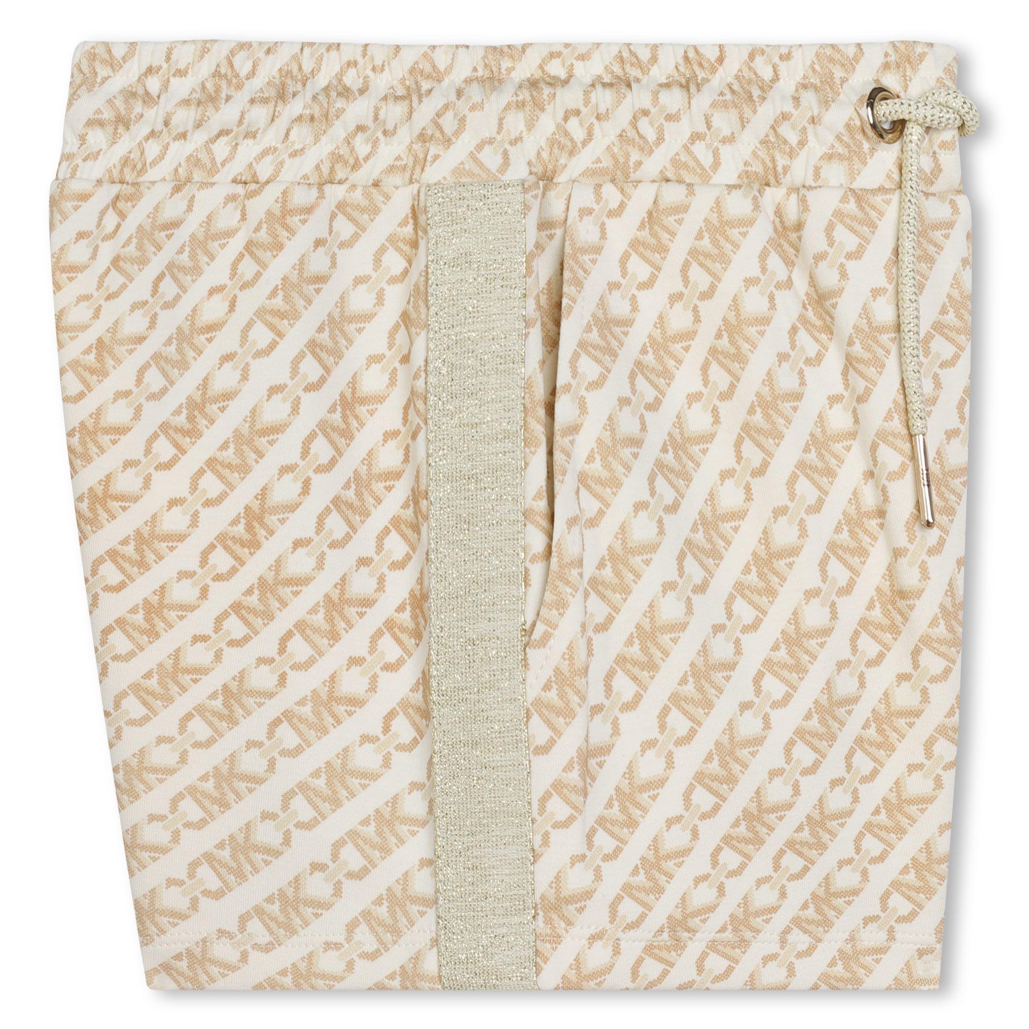 Gold Stripe Drawstring Shorts Michael Kors