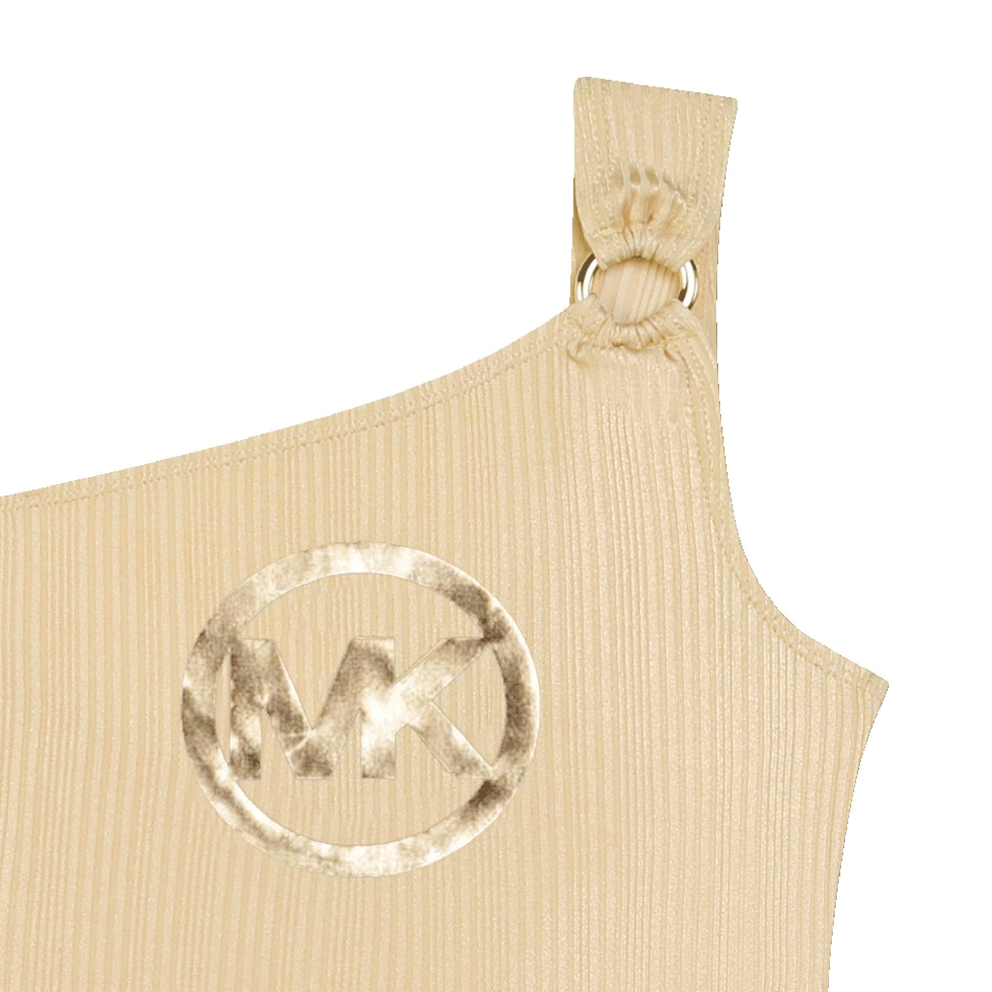 One-Piece Swimsuit with Golden Ring and Charm Michael Kors