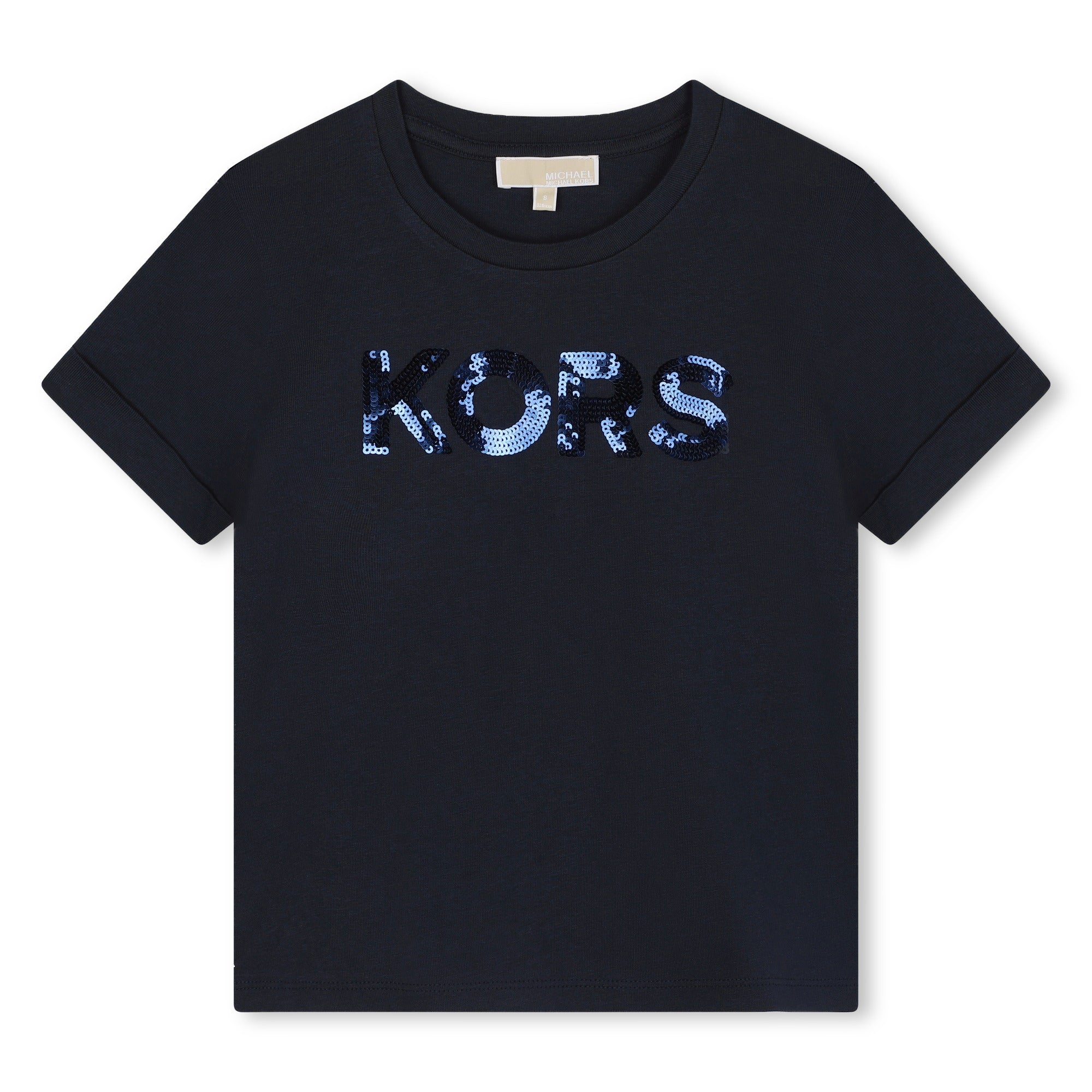 Tonal Sequin Logo Tee-Shirt Michael Kors