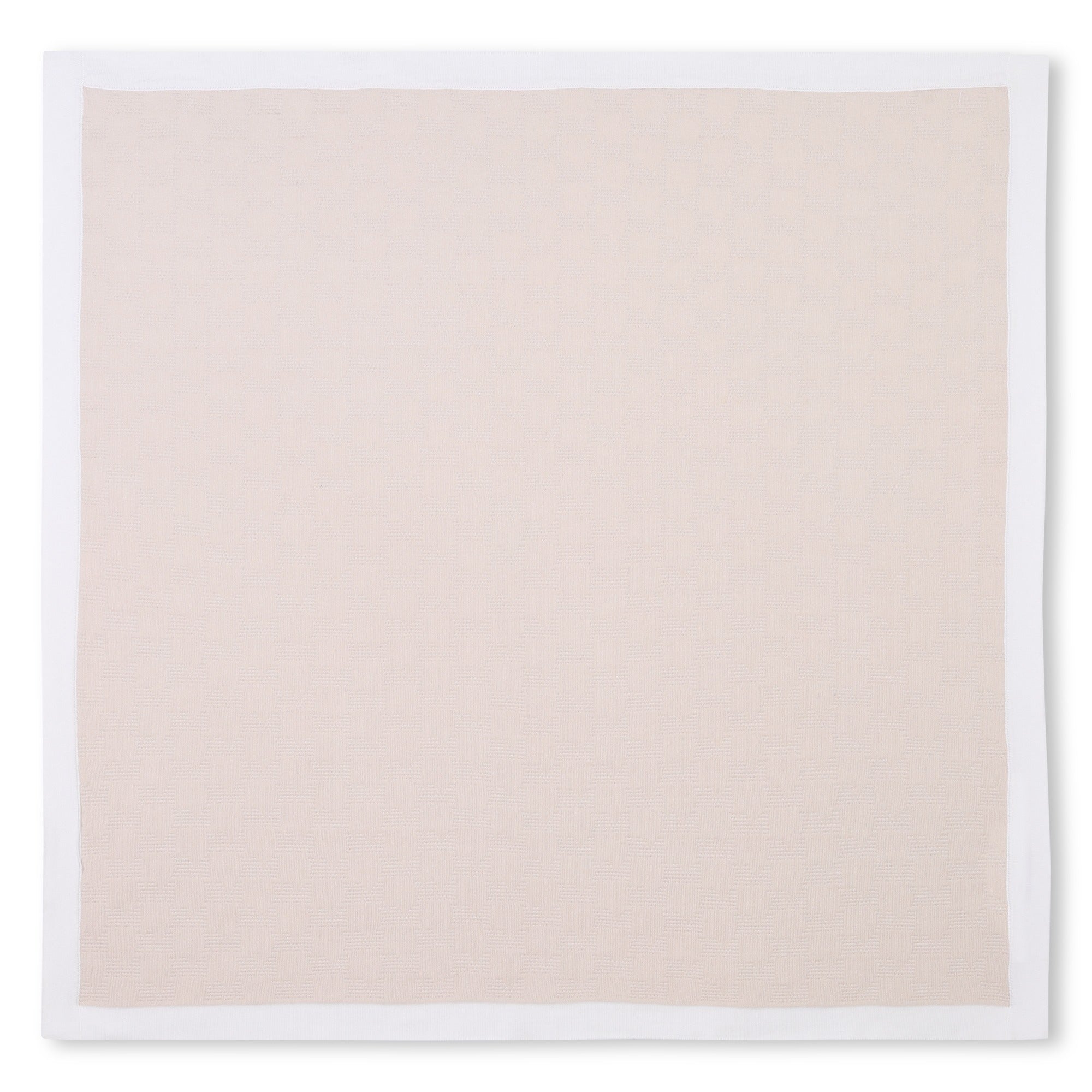 Michael Kors Knitted Blanket with Signature "MK" Jacquard
