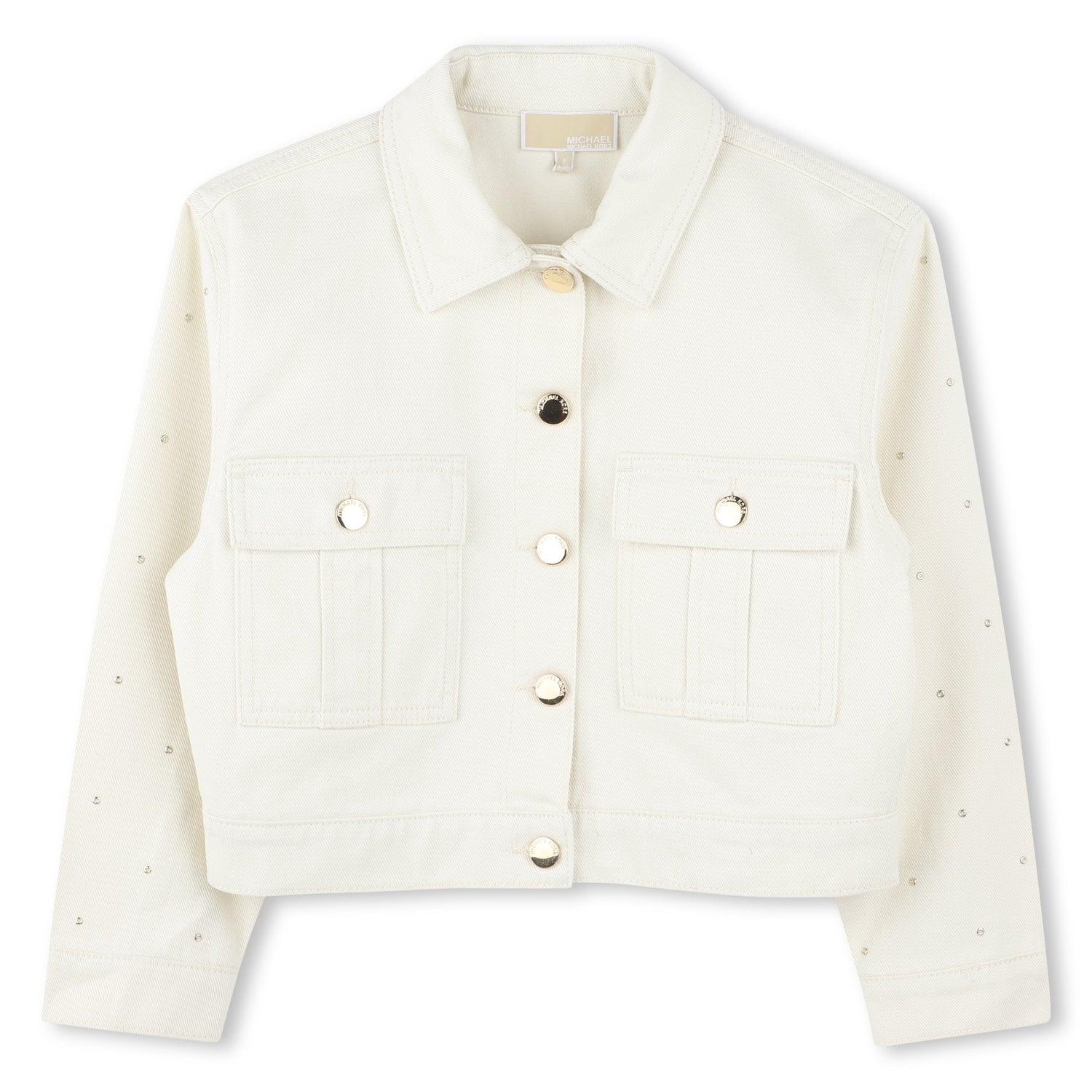 Cotton Twill Jacket with Decorative Details