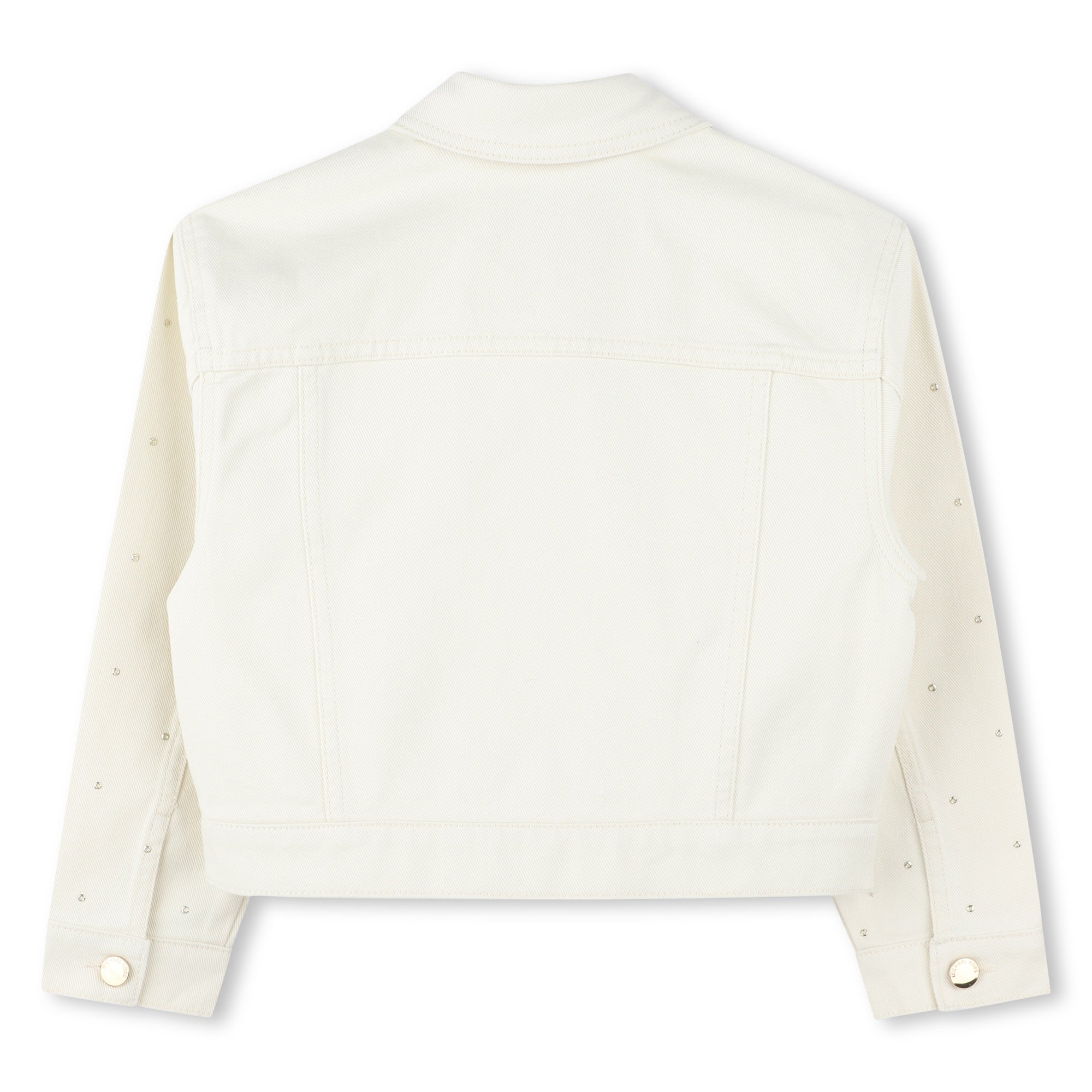 Cotton Twill Jacket with Decorative Details Michael Kors