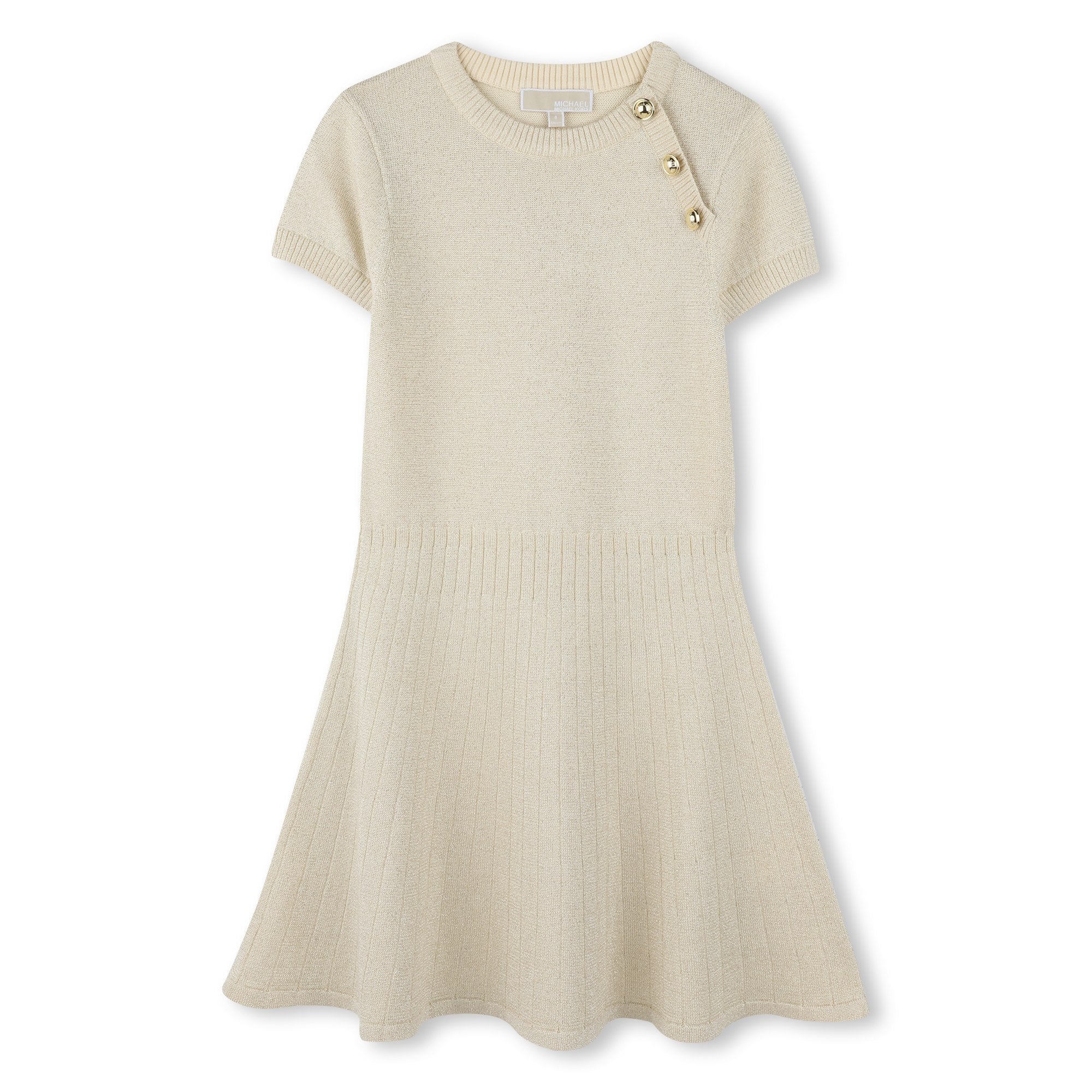 Short-Sleeved Knitted Dress