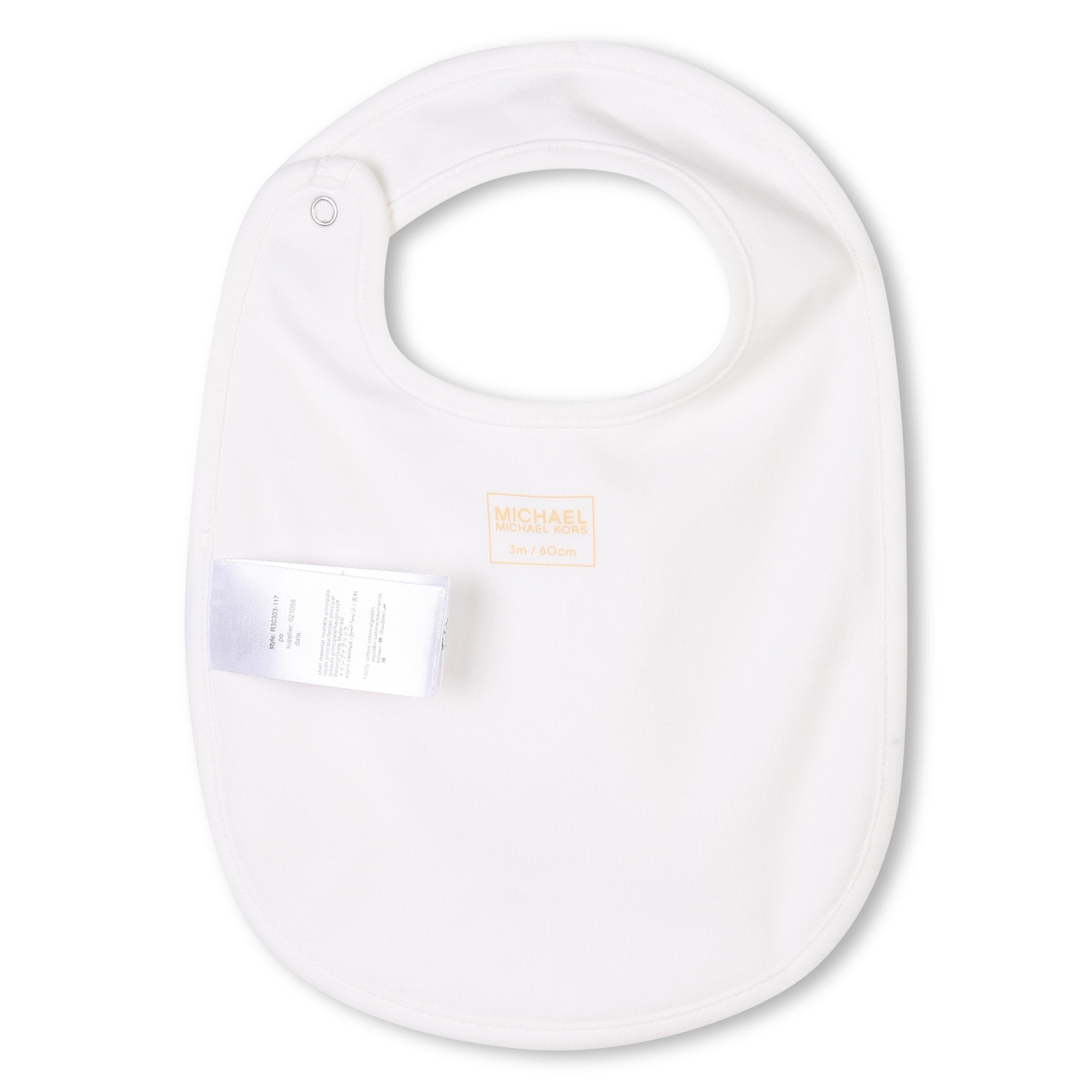 Organic Cotton Pyjama Set with Bib and Beanie Michael Kors