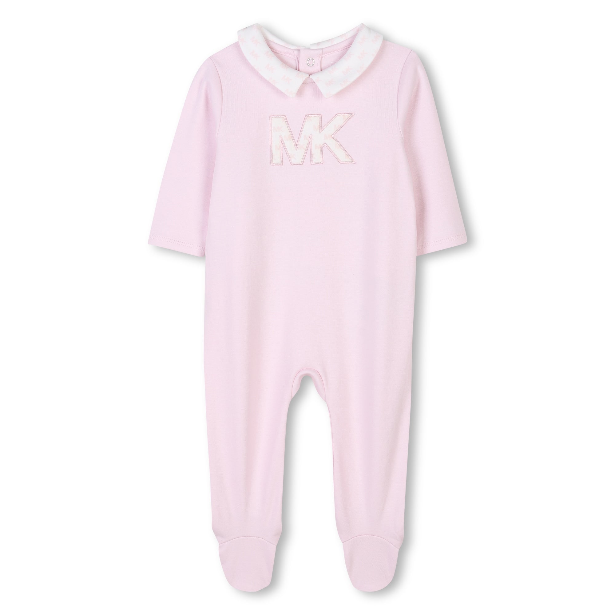Organic Cotton Pyjama Set with Bib and Beanie Michael Kors
