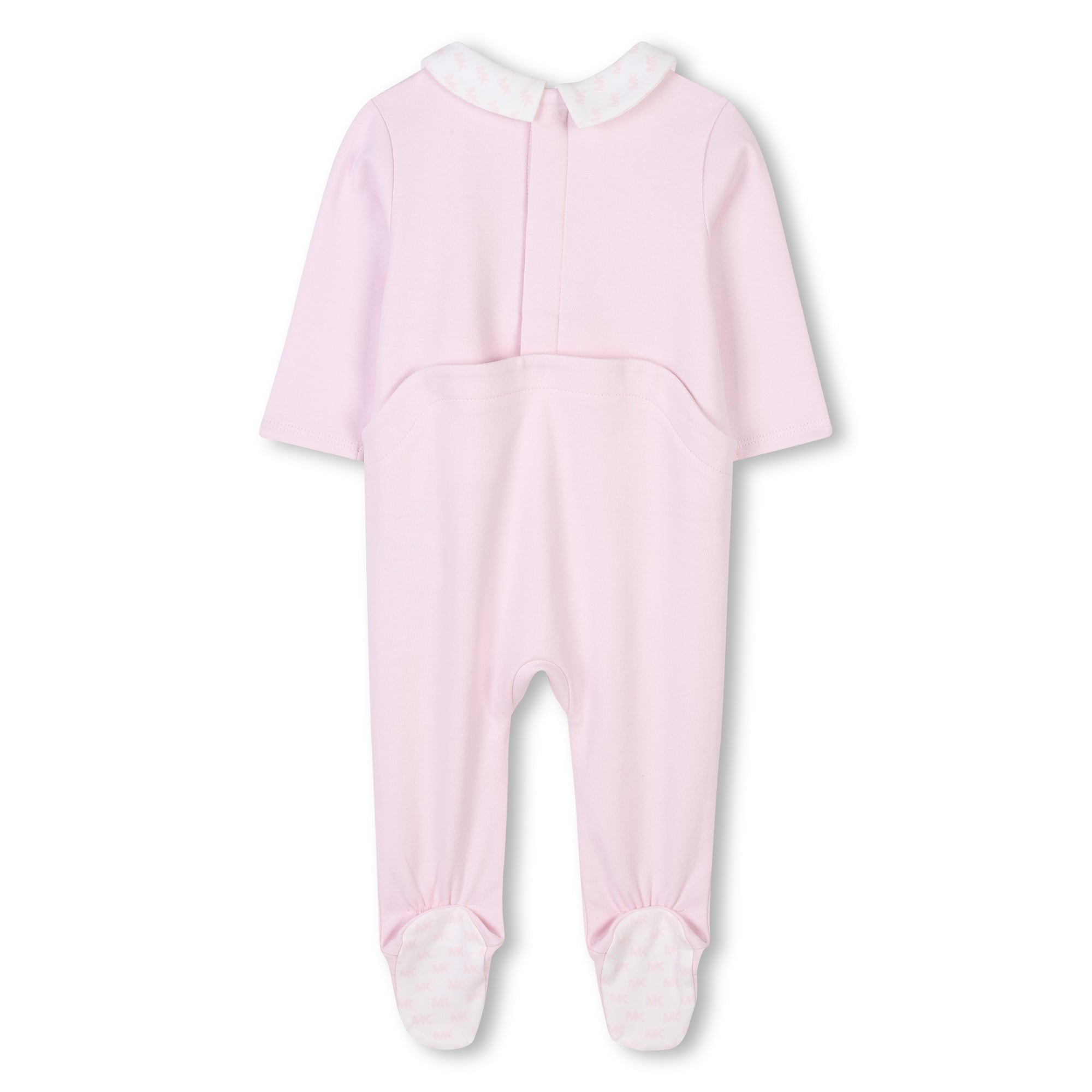 Organic Cotton Pyjama Set with Bib and Beanie Michael Kors