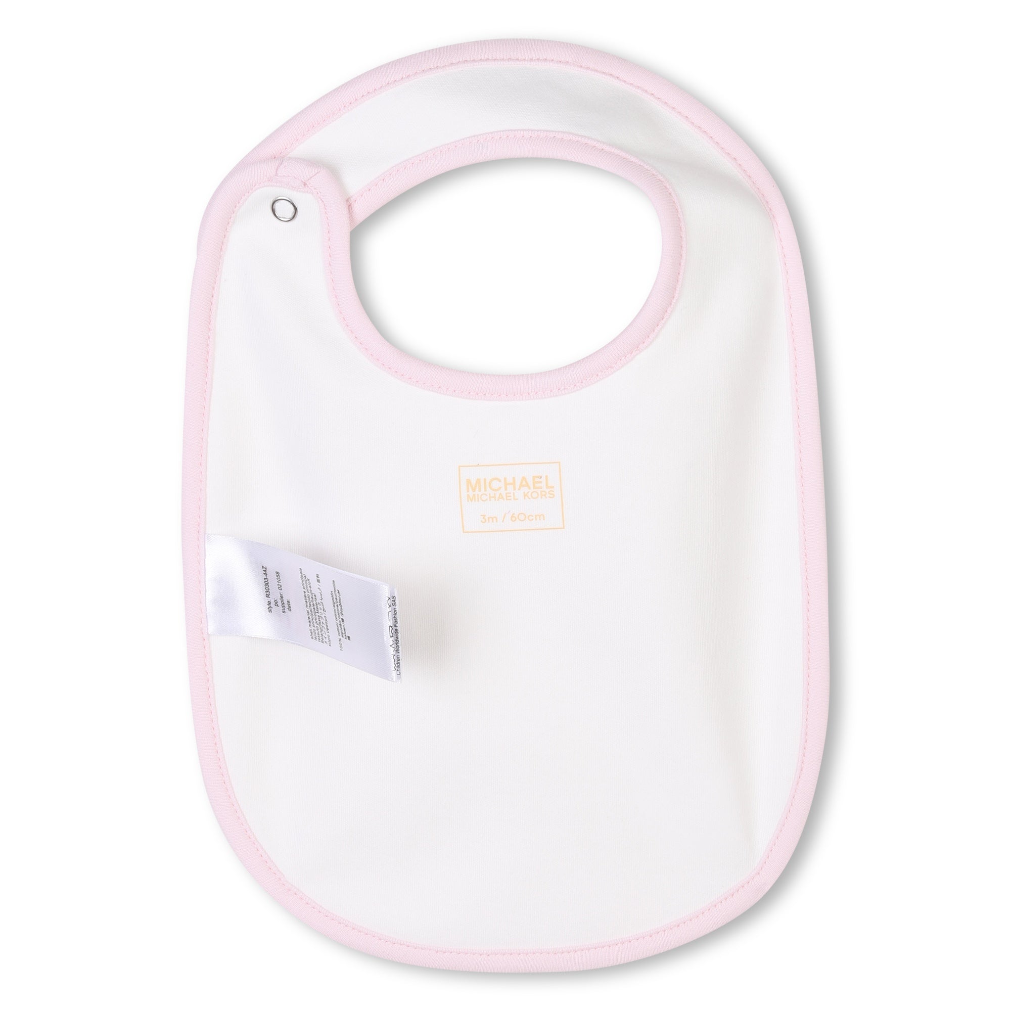 Organic Cotton Pyjama Set with Bib and Beanie Michael Kors